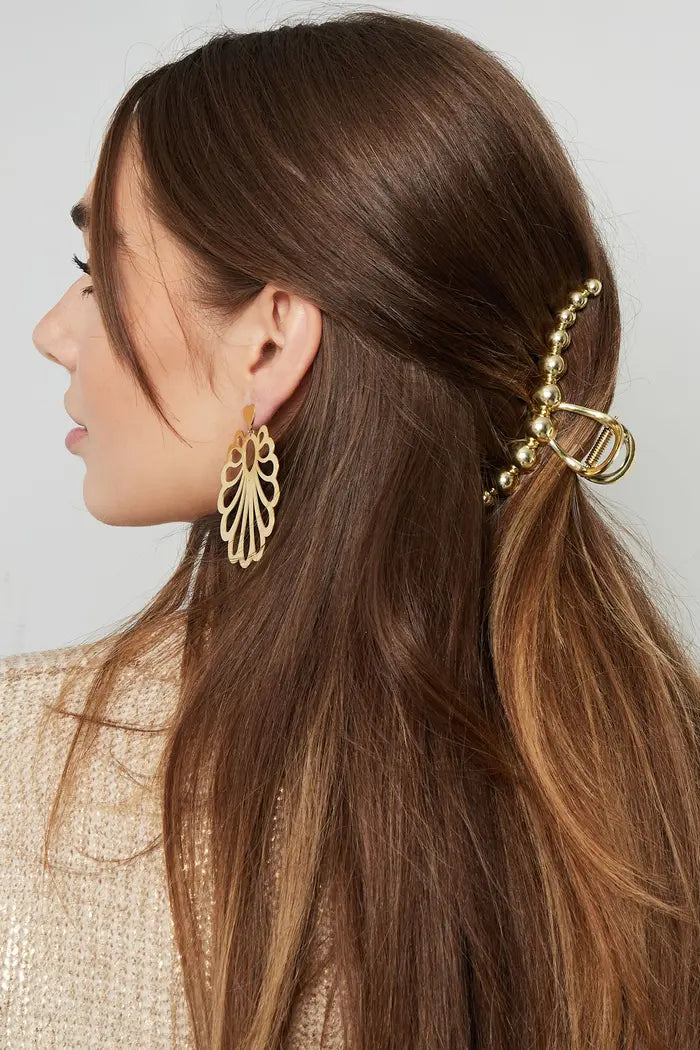 Haarklammer "Wave"in Gold oder Silber