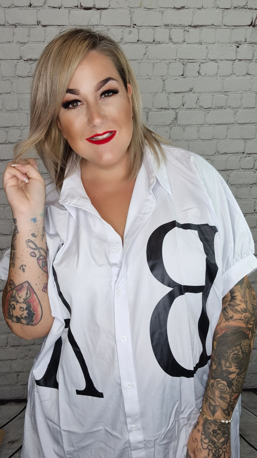 Oversize Bluse "BABE"