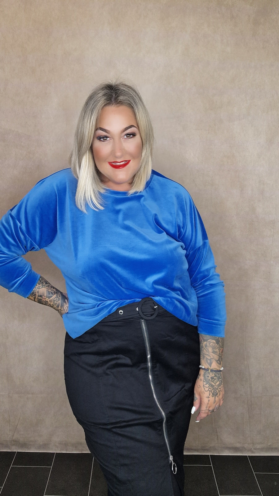 Pullover "Samt Love"