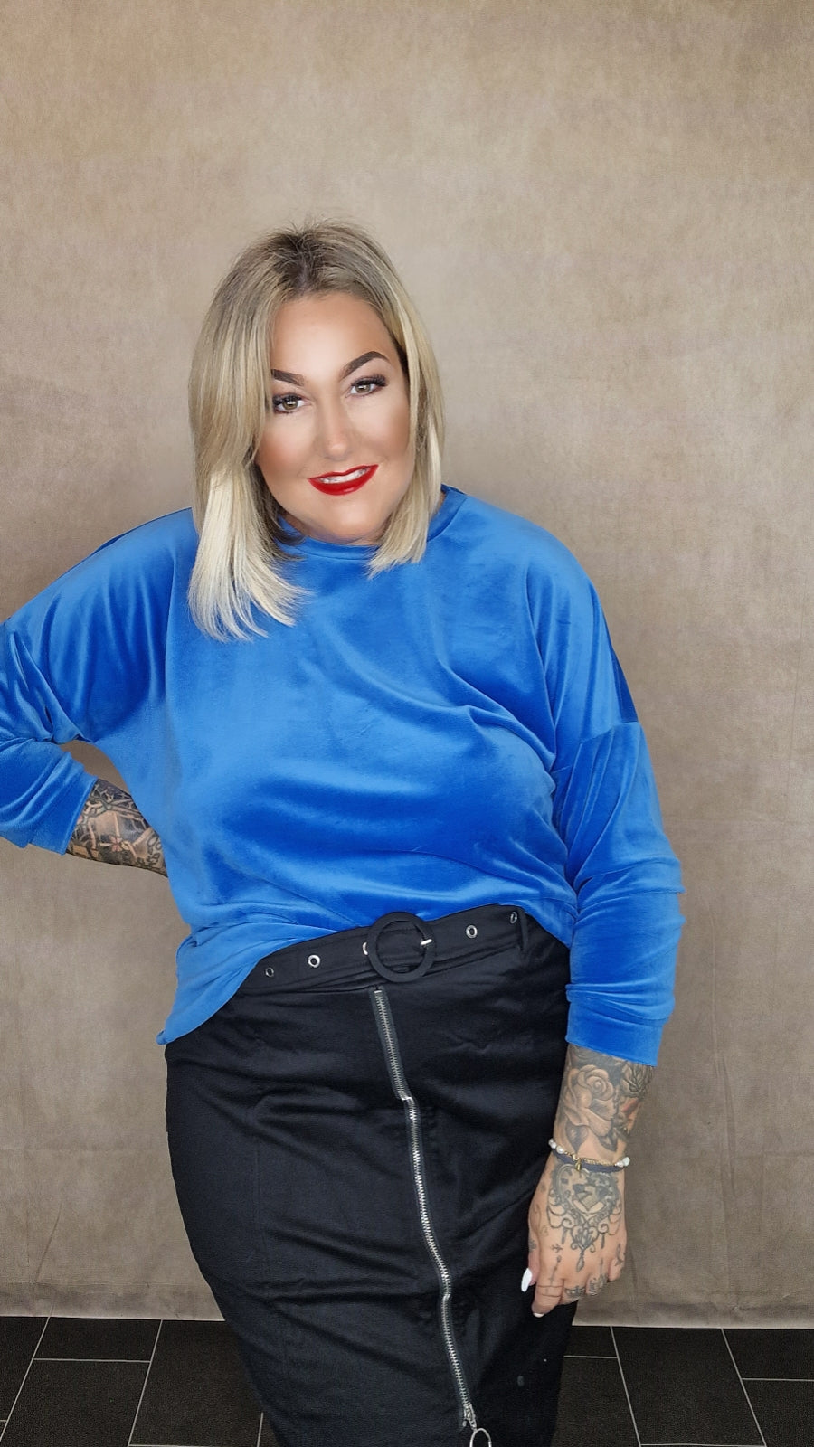 Pullover "Samt Love"