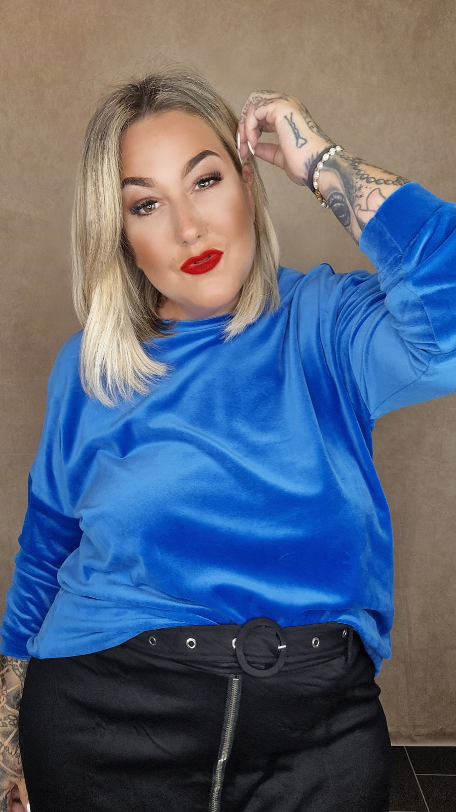 Pullover "Samt Love"
