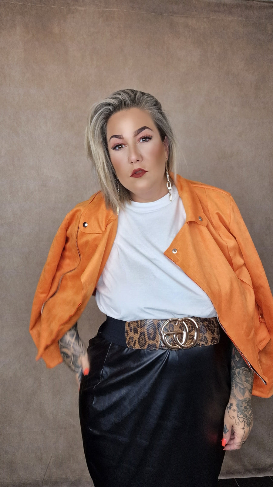 Wildleder Optik Jacke "Amber"
