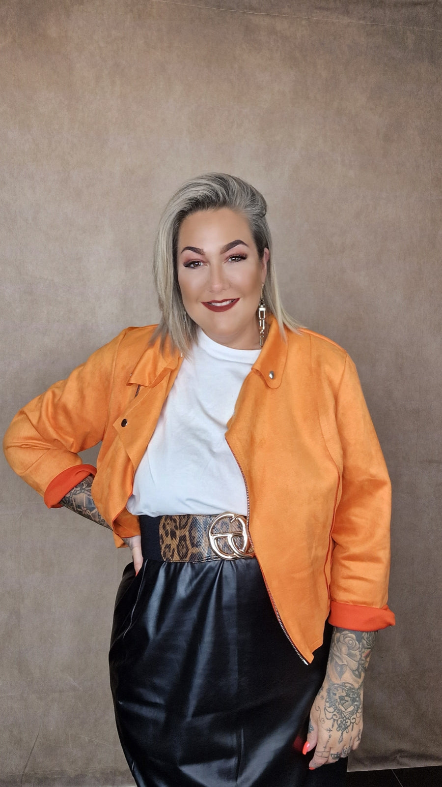 Wildleder Optik Jacke "Amber"
