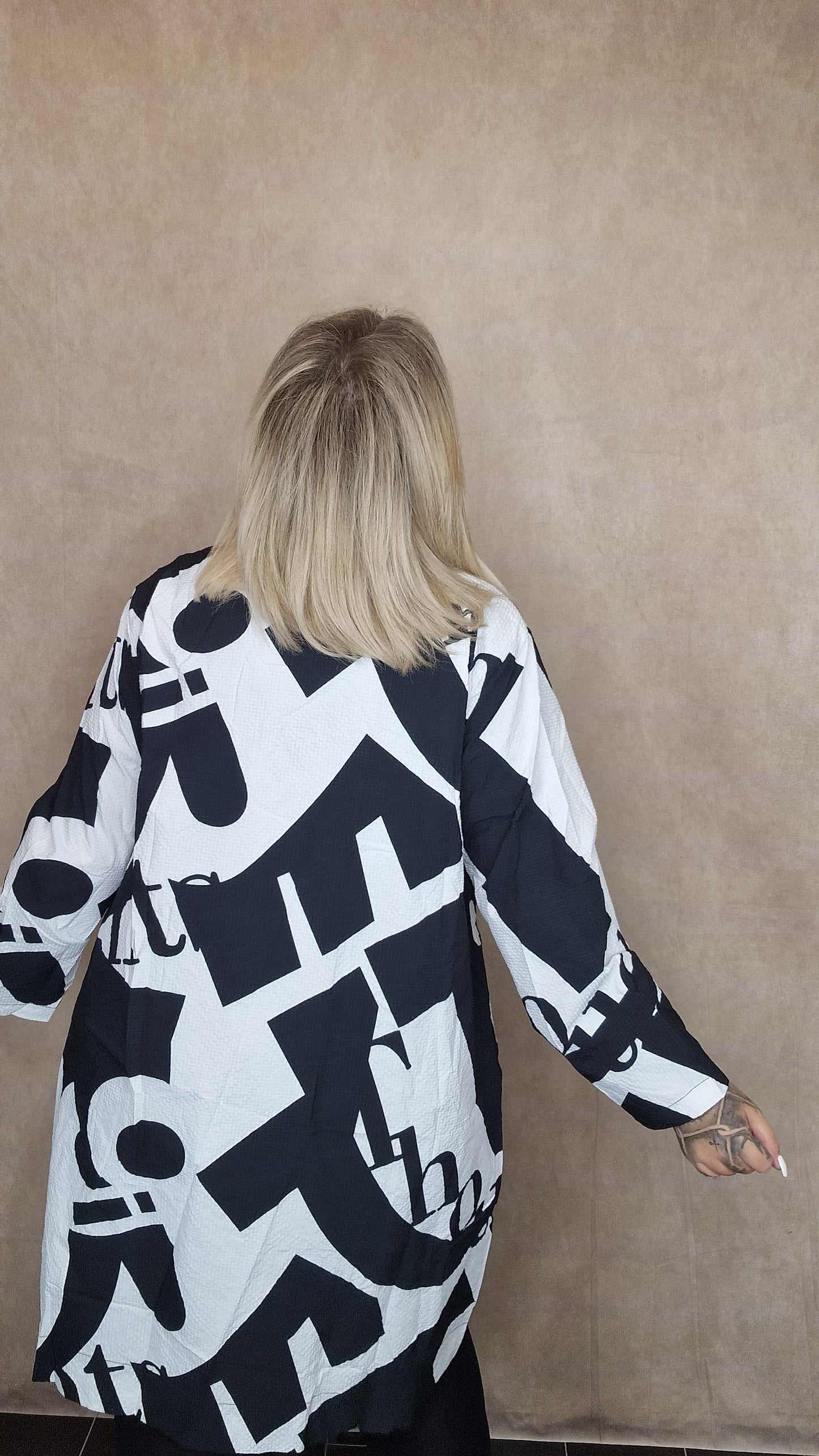 Plussize Jacke "Black&white"