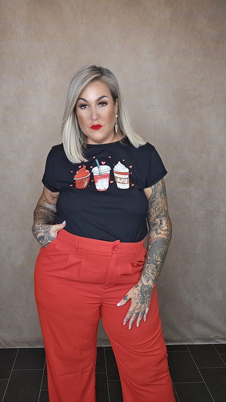 Shirt "Coffee LOVE" in schwarz oder weiß
