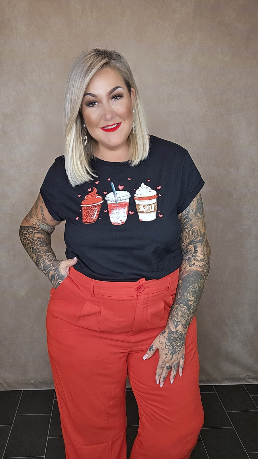 Shirt "Coffee LOVE" in schwarz oder weiß