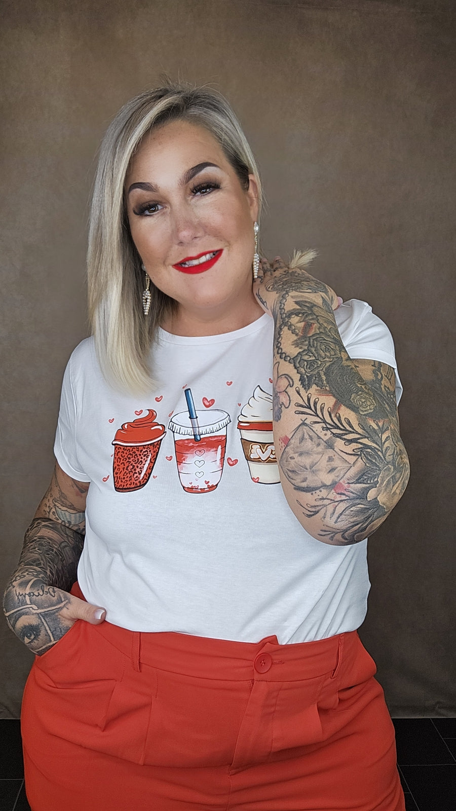 Shirt "Coffee LOVE" in schwarz oder weiß
