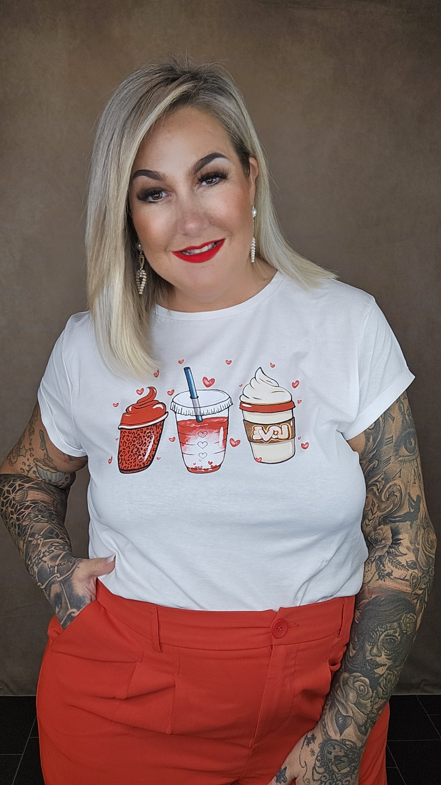 Shirt "Coffee LOVE" in schwarz oder weiß