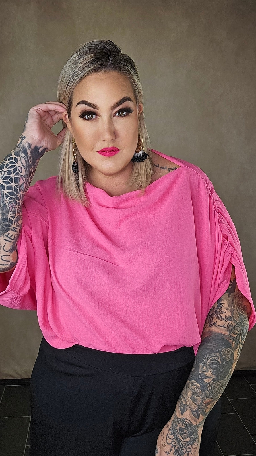 Oversize Shirt "Maliya" Rosa