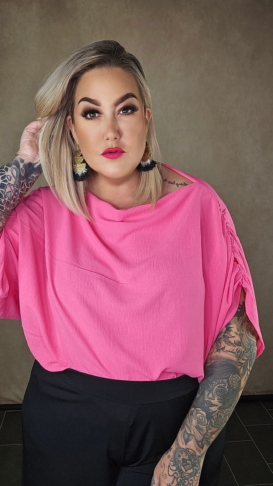 Oversize Shirt "Maliya" Rosa