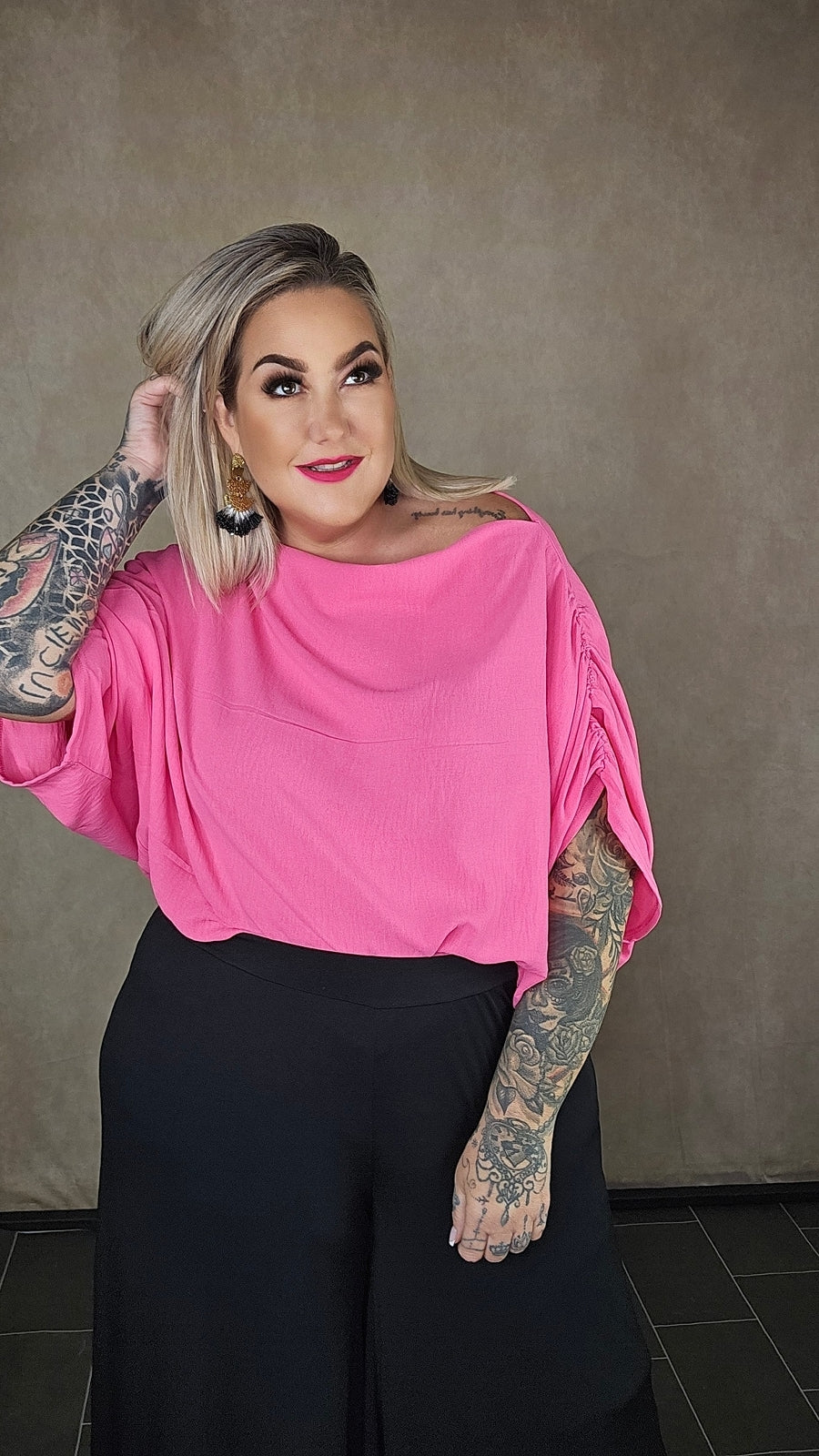 Oversize Shirt "Maliya" Rosa