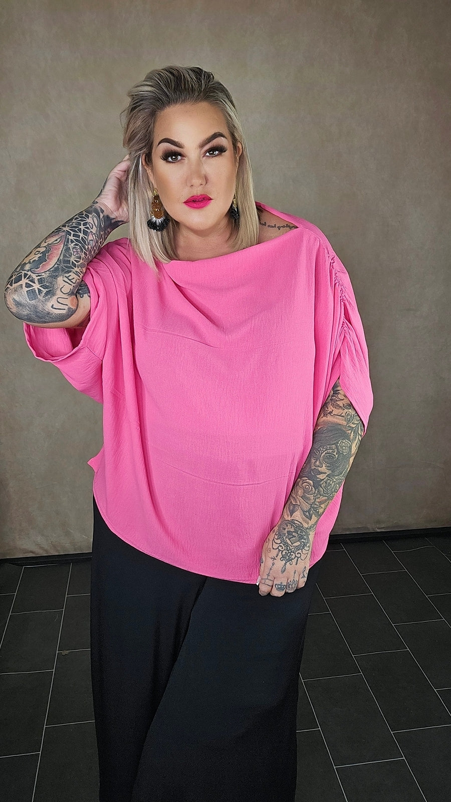 Oversize Shirt "Maliya" Rosa