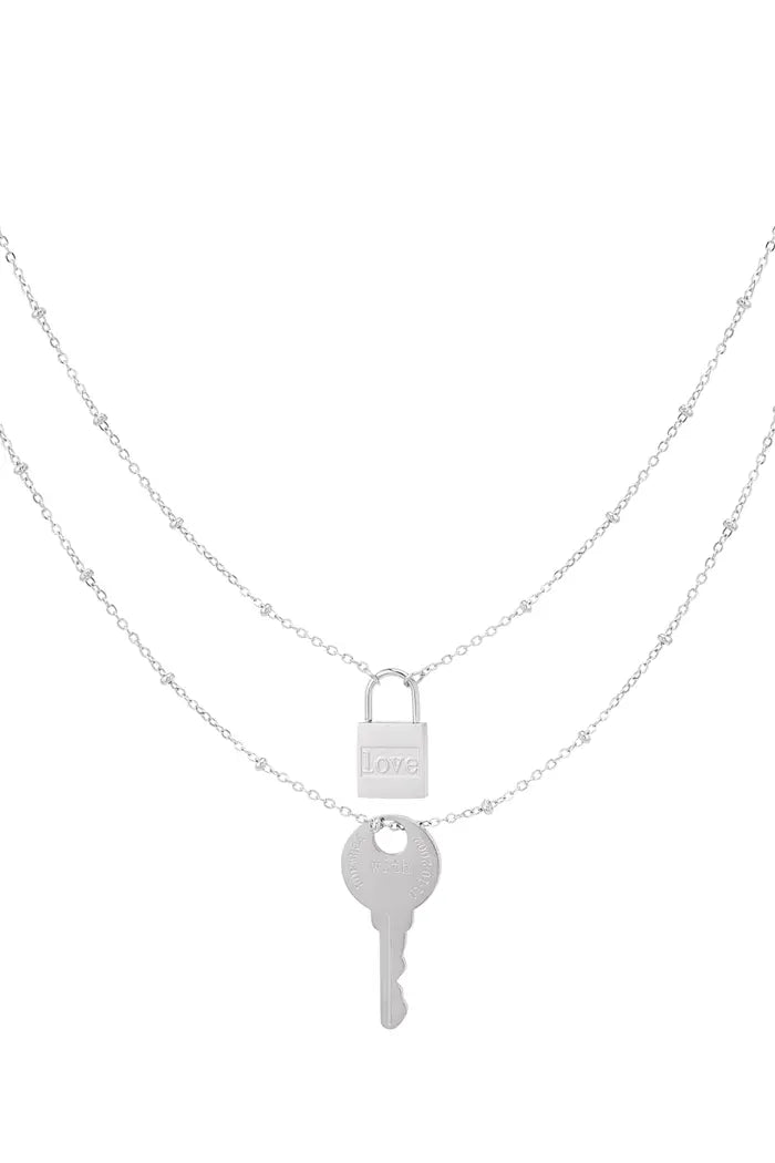Kette "Key Lock" Gold oder Silber