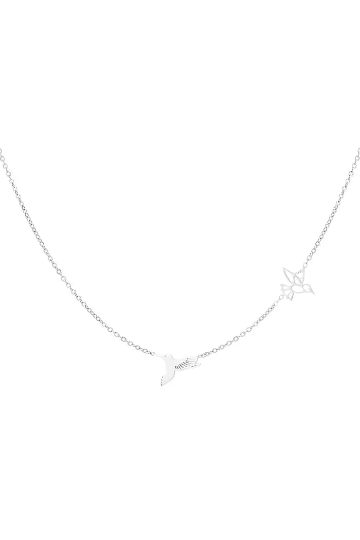 Halskette "free like a bird" in Gold oder Silber