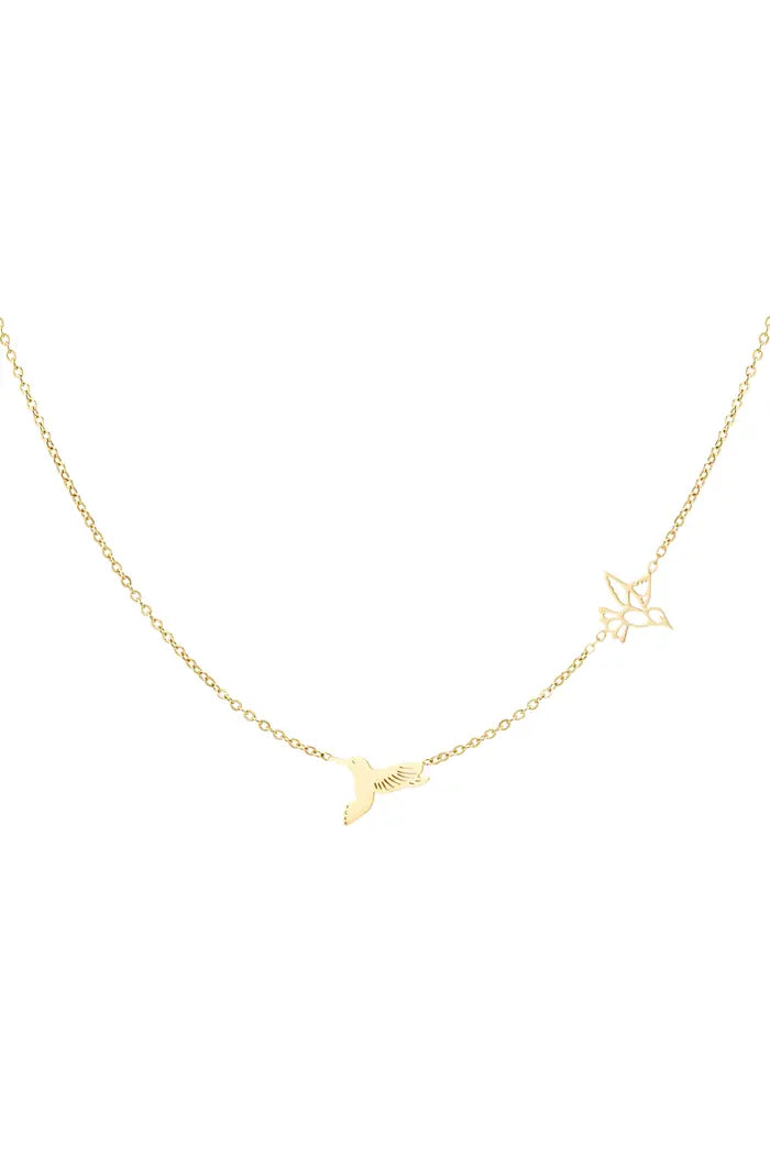 Halskette "free like a bird" in Gold oder Silber