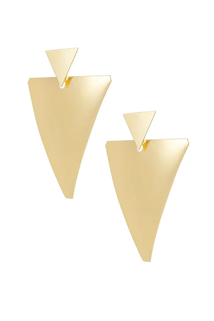 Ohrringe "Triangle" in Gold oder Silber