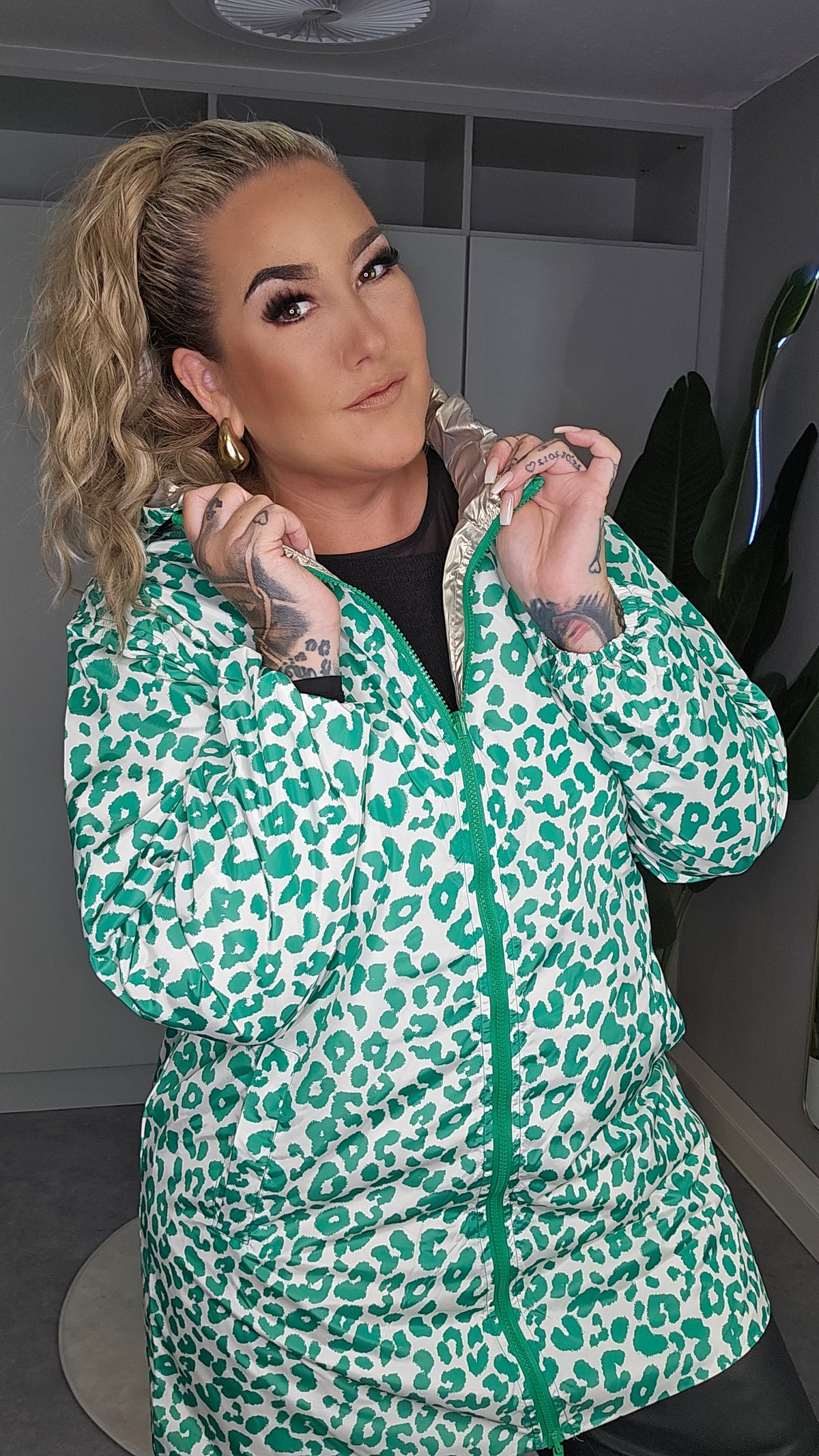 Leoparden Regenparker