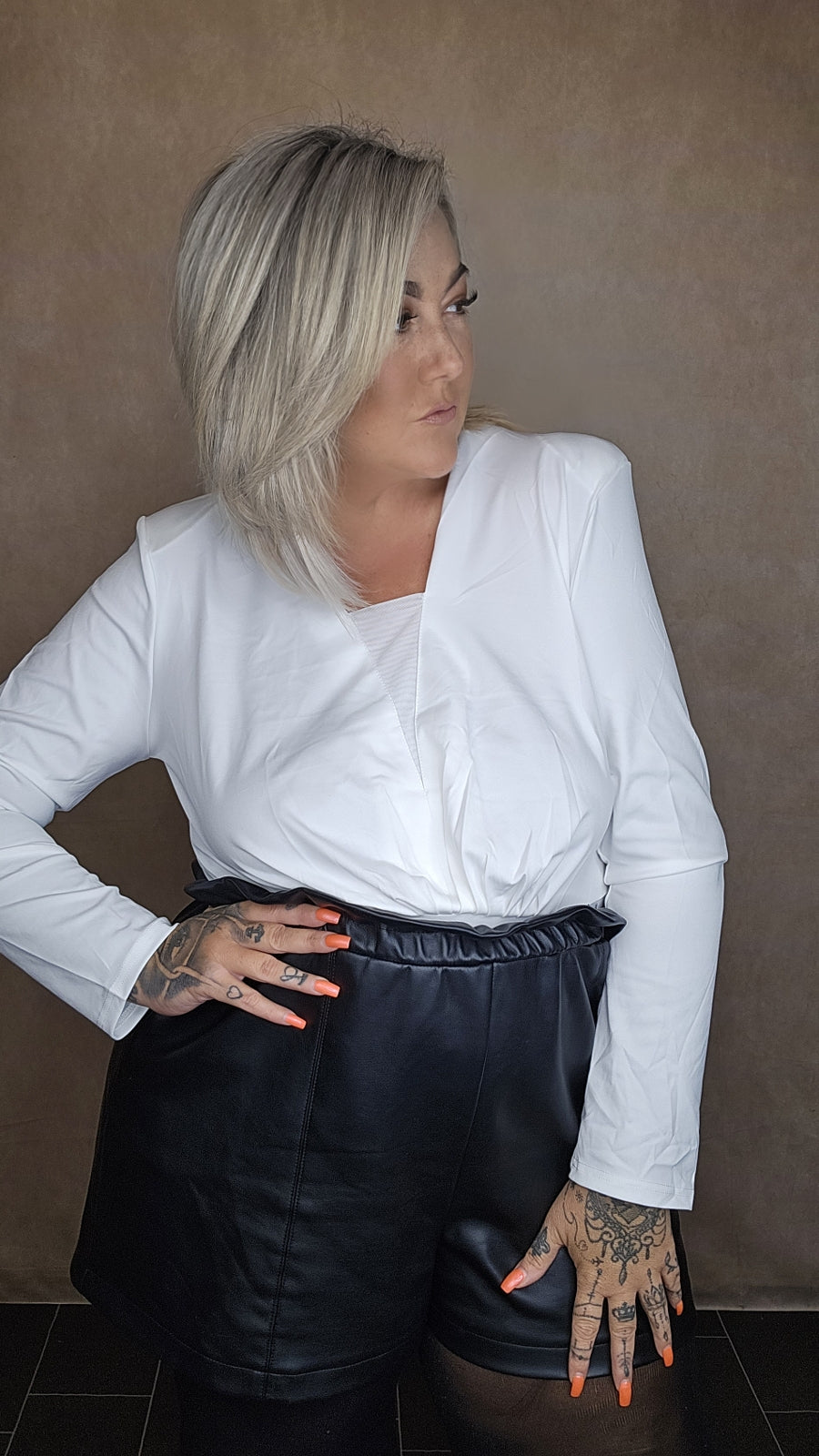 Blusen Body "Snow"