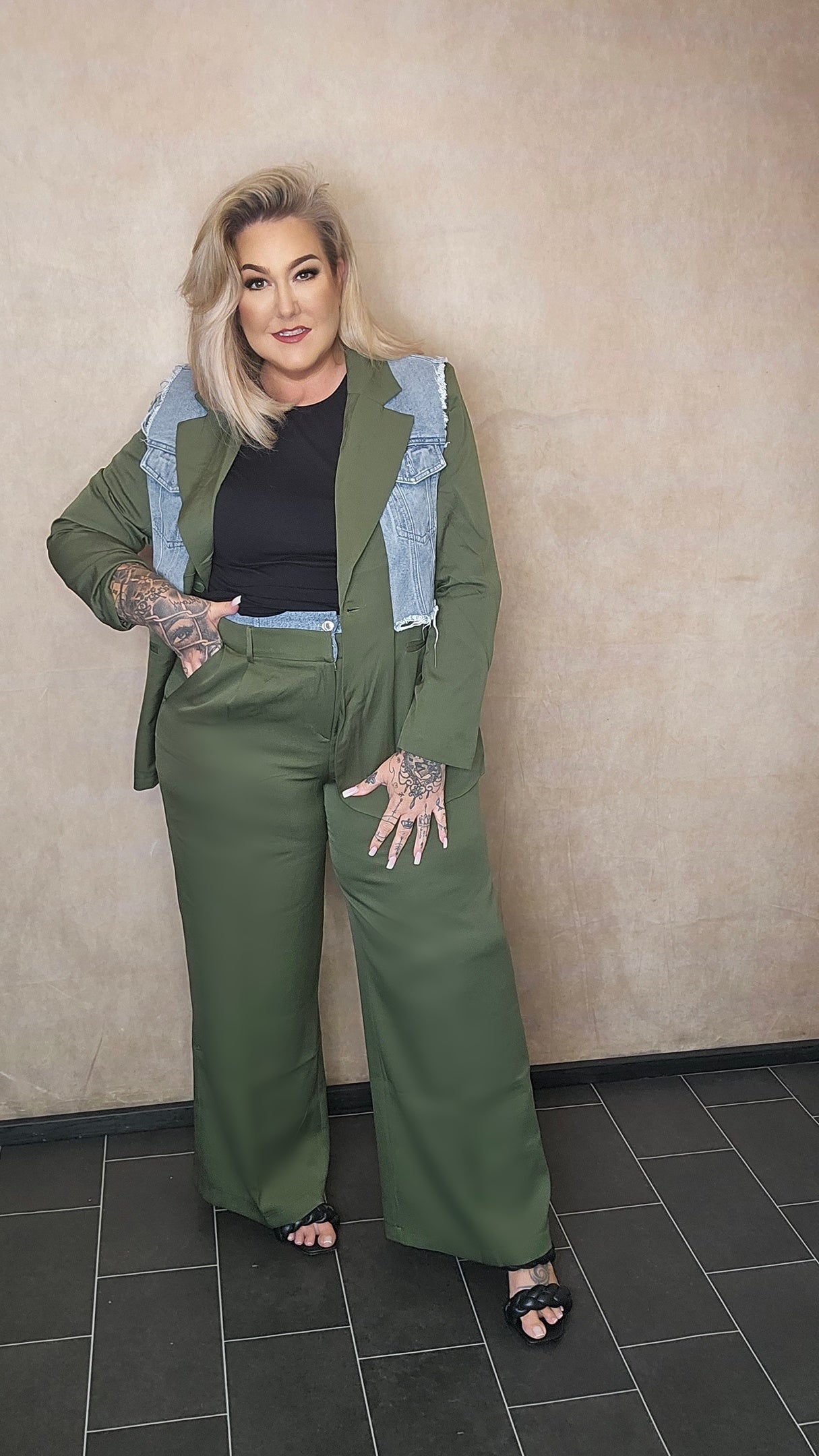 Anzugshose "Angel" Khaki