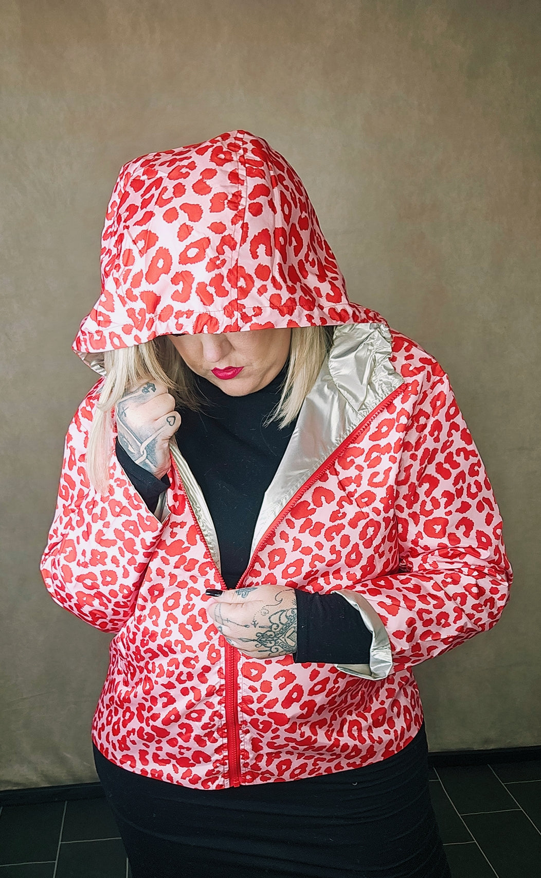 Wende Jacke "PinkLeoLove"