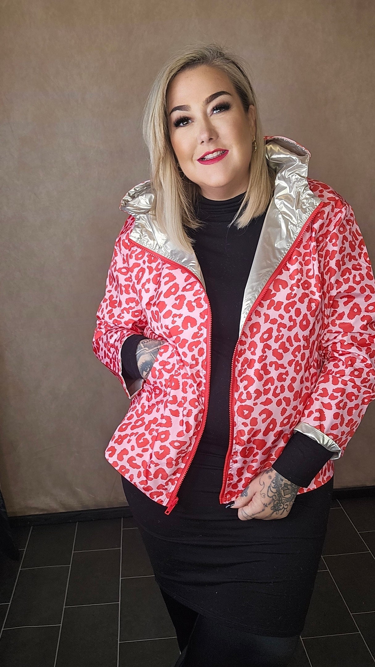 Wende Jacke "PinkLeoLove"