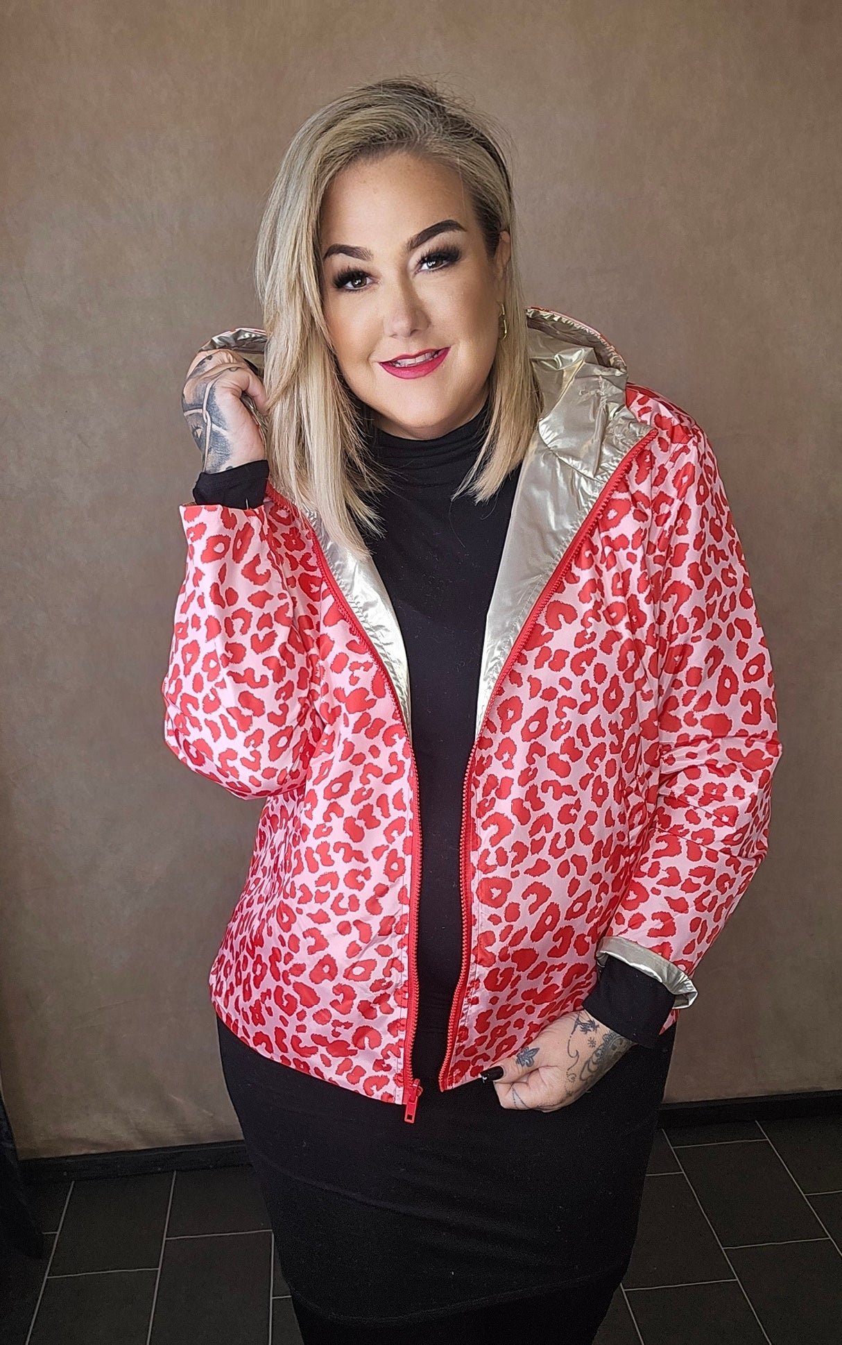 Wende Jacke "PinkLeoLove"