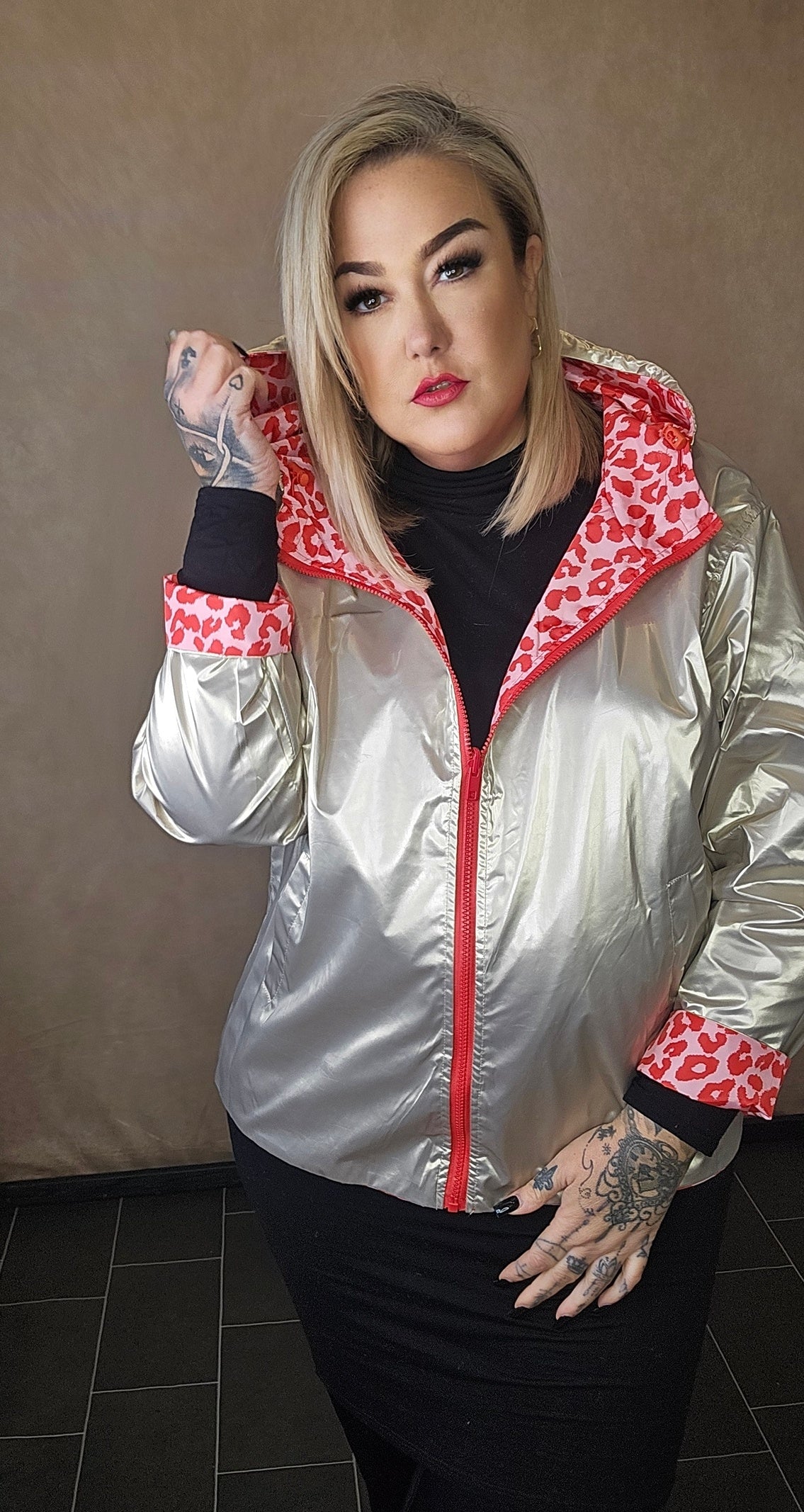 Wende Jacke "PinkLeoLove"