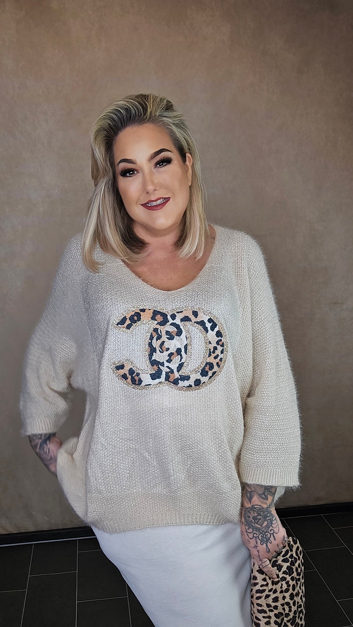 Pullover "CC" Ivory 🤍