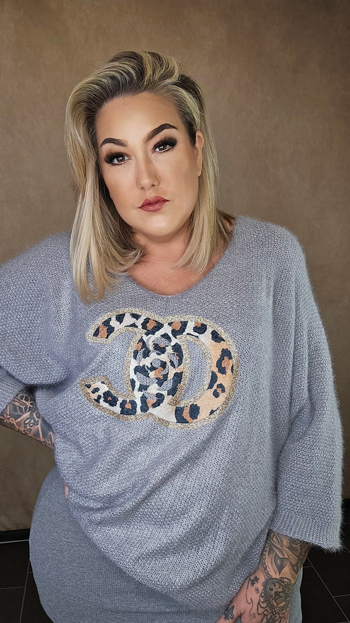 Pullover "CC" in Grau 🩶