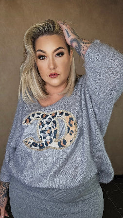 Pullover "CC" in Grau 🩶