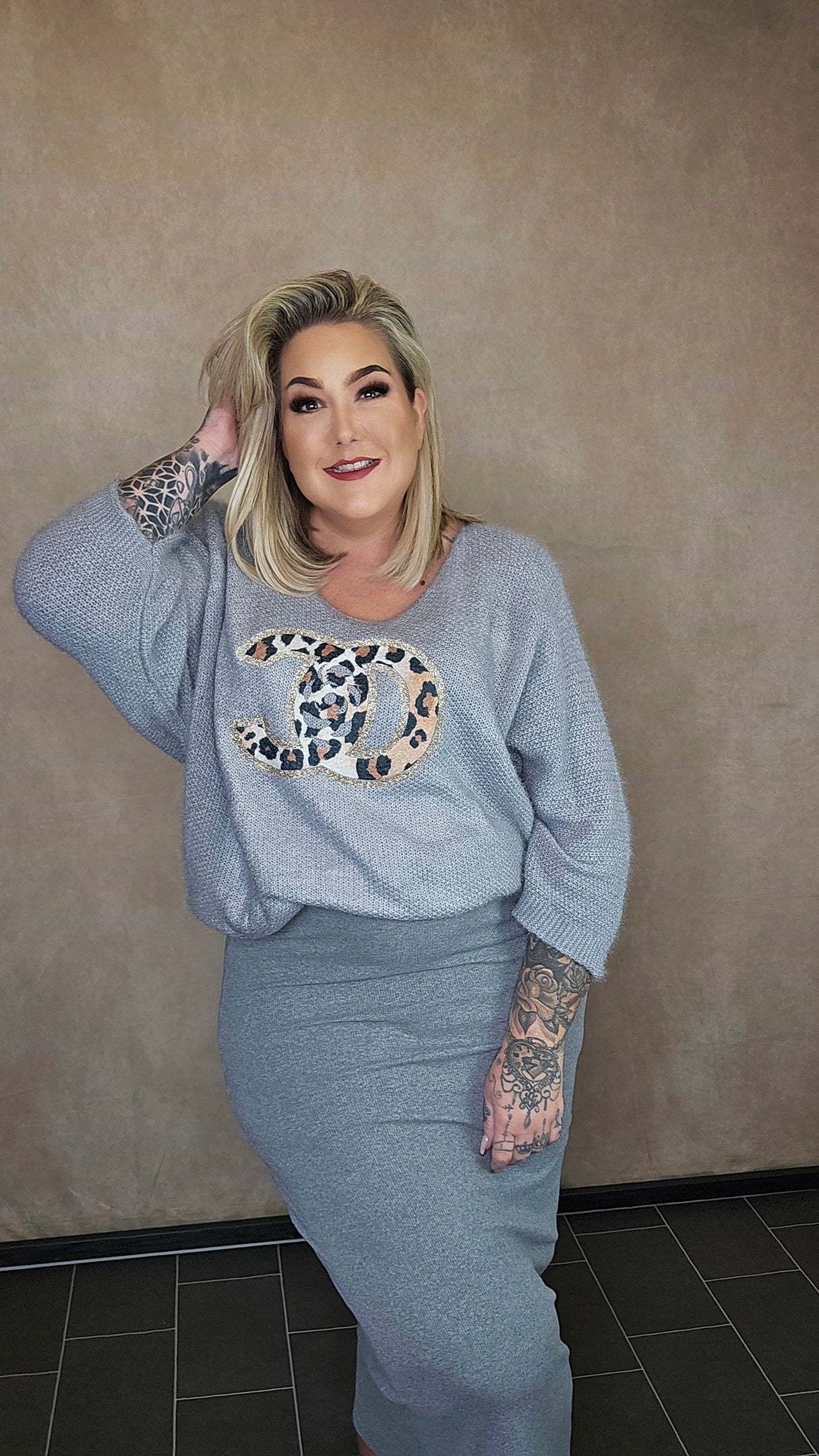 Pullover "CC" in Grau 🩶