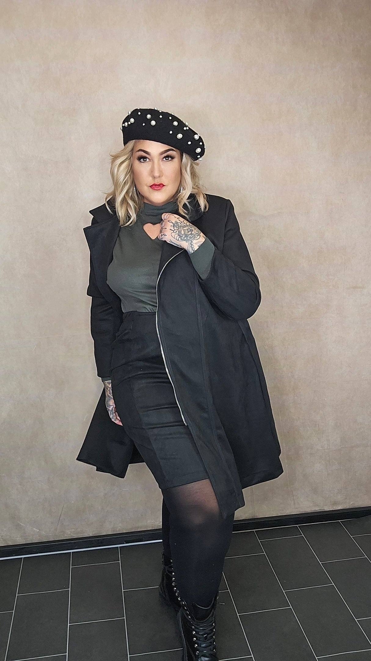 Trenchcoat in Wildleder Optik "Kessy"