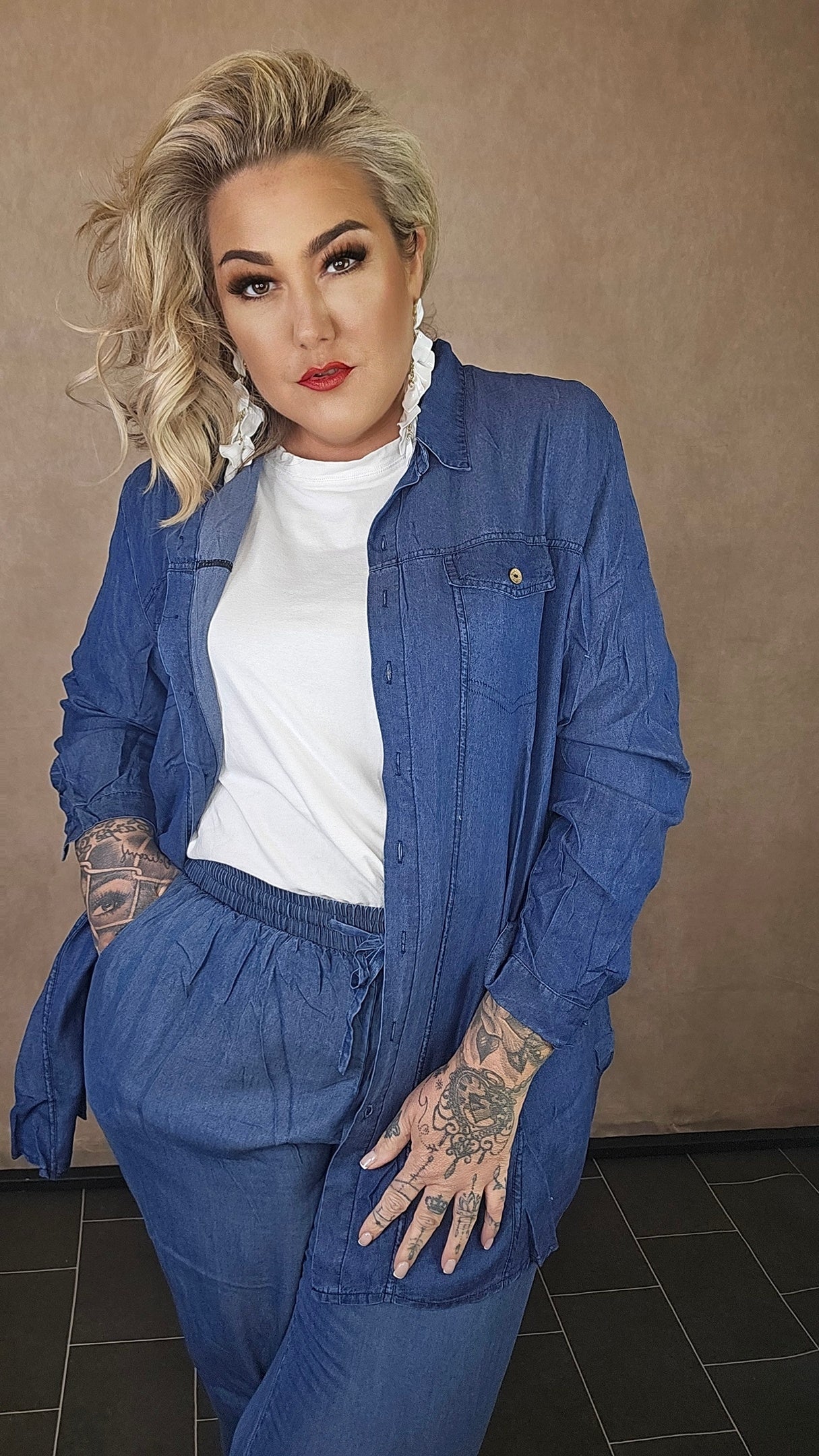 Stoffhemd in Jeansoptik "Denim Vibe"