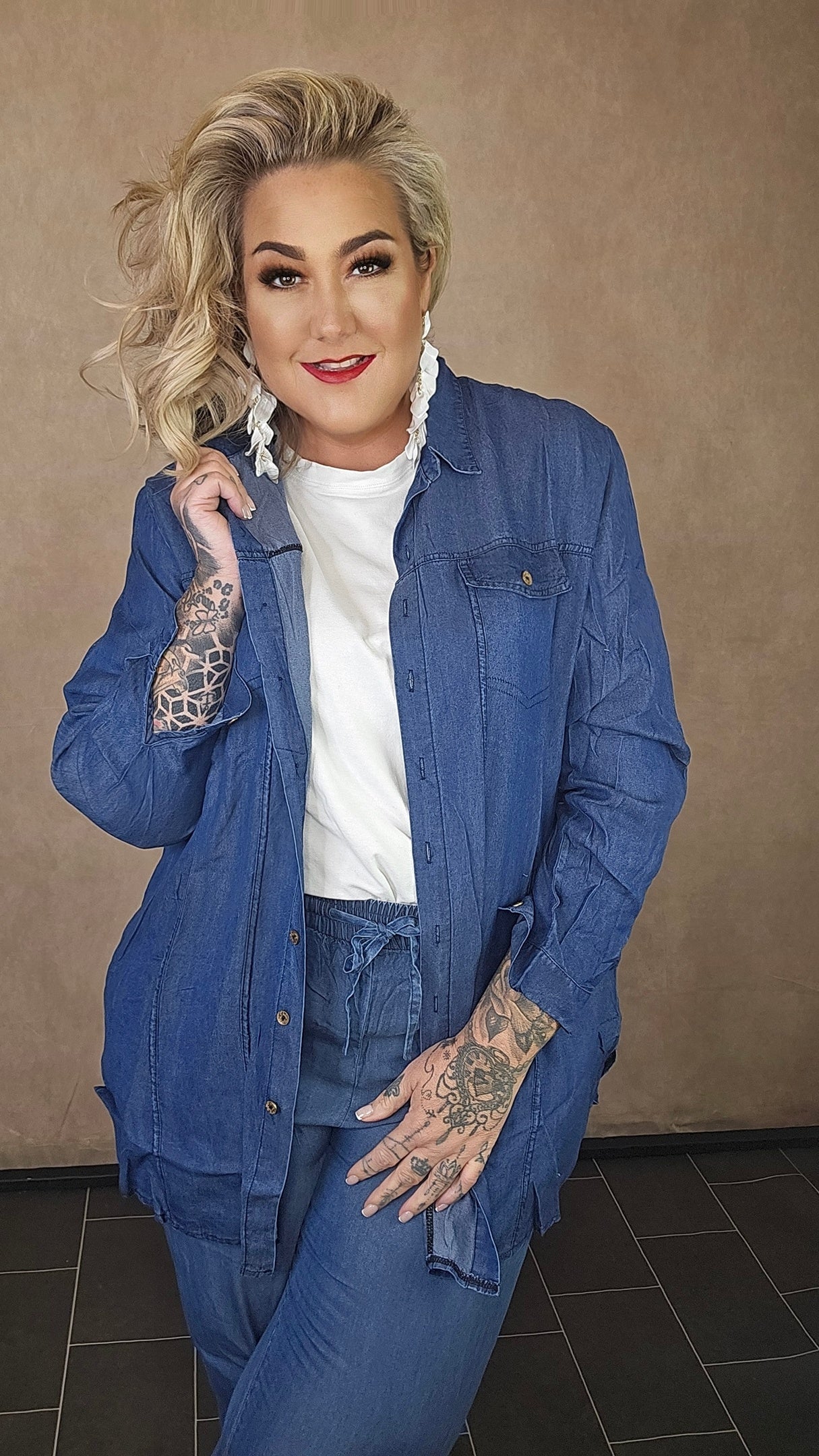 Stoffhemd in Jeansoptik "Denim Vibe"