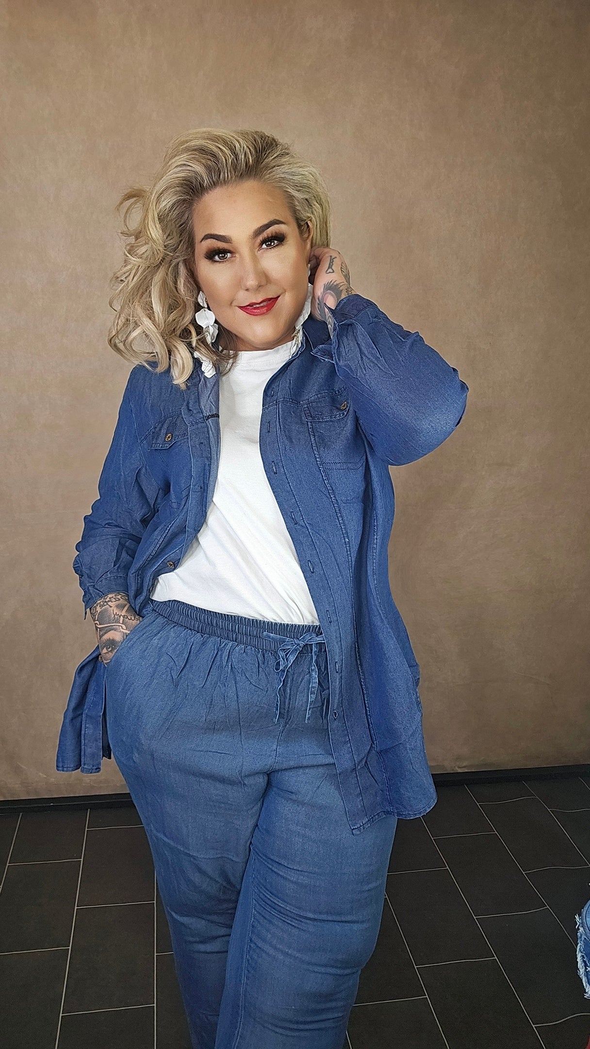 Stoffhemd in Jeansoptik "Denim Vibe"