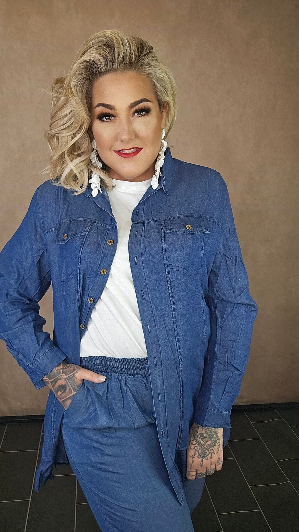 Stoffhemd in Jeansoptik "Denim Vibe"