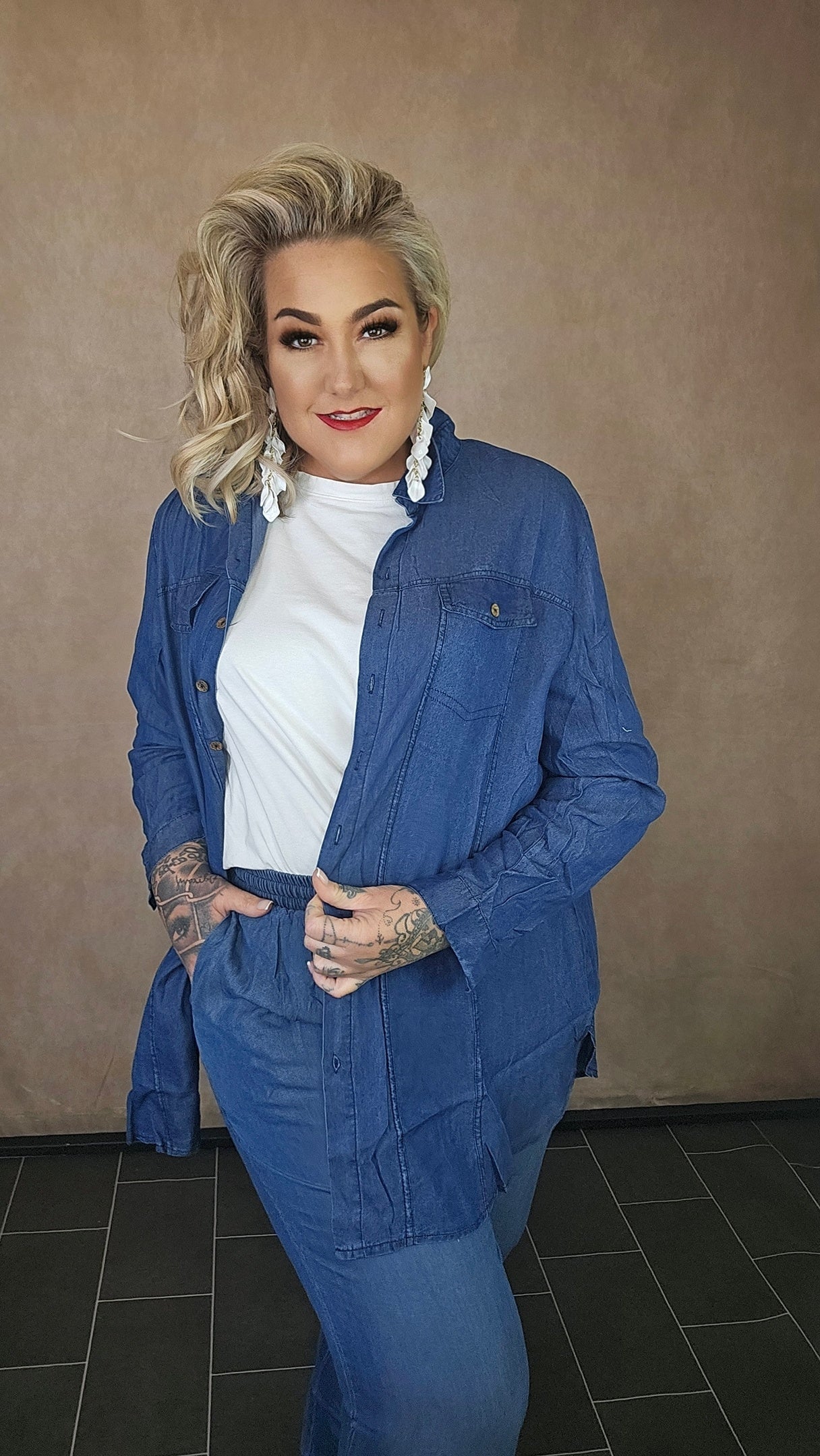 Stoffhemd in Jeansoptik "Denim Vibe"