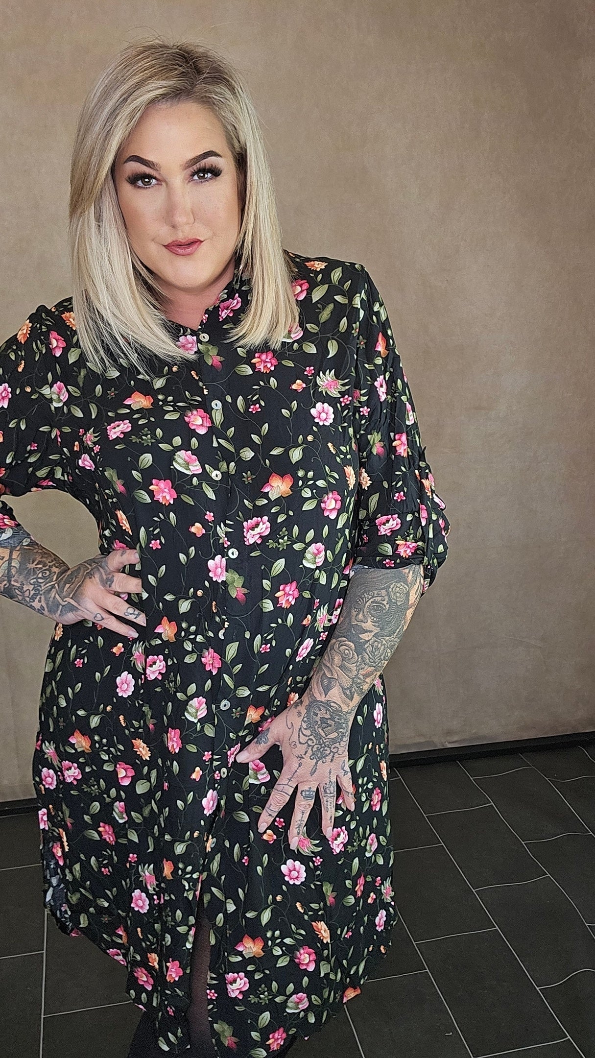 Blusenkleid "Flower Bomb"