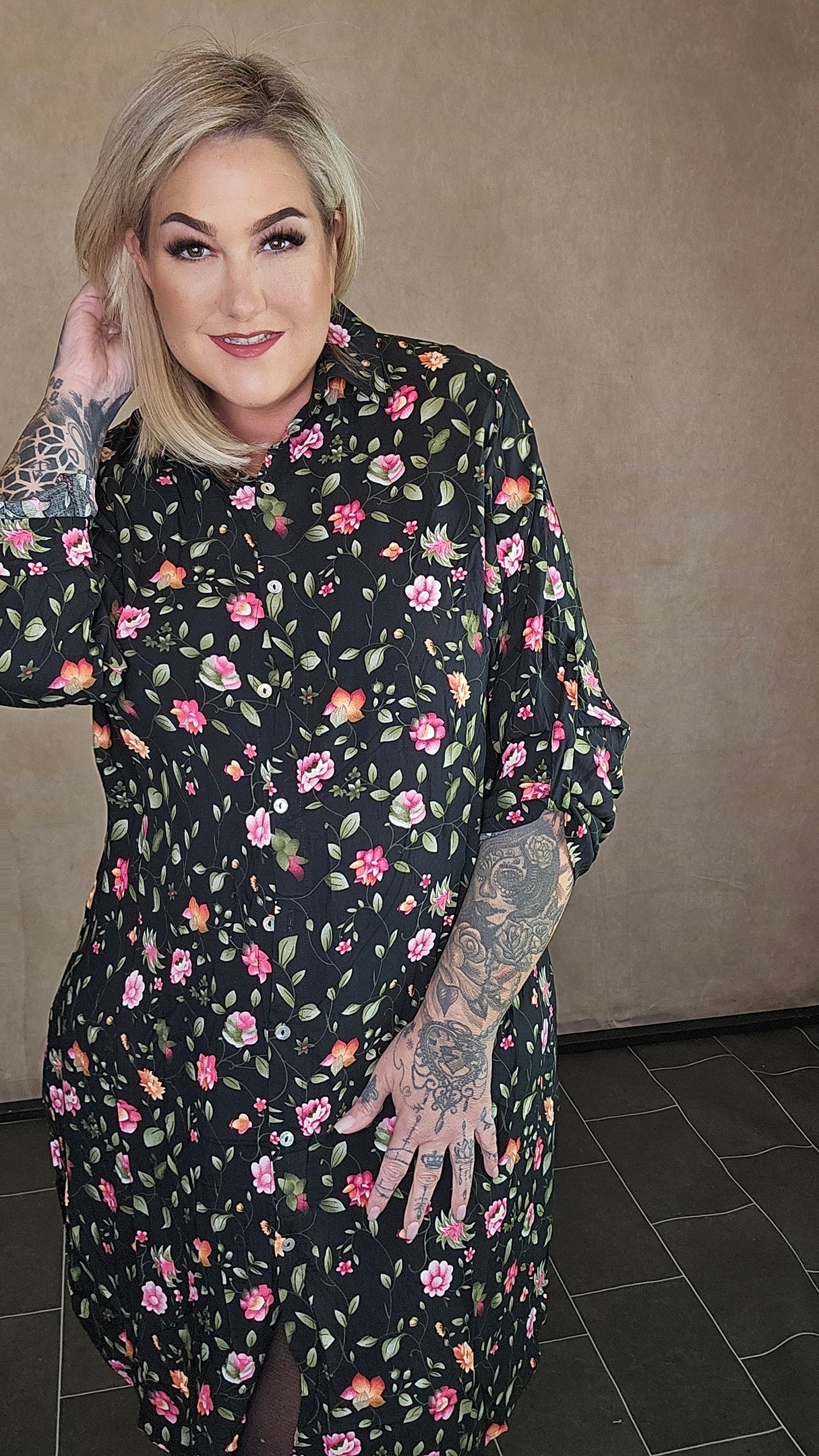 Blusenkleid "Flower Bomb"