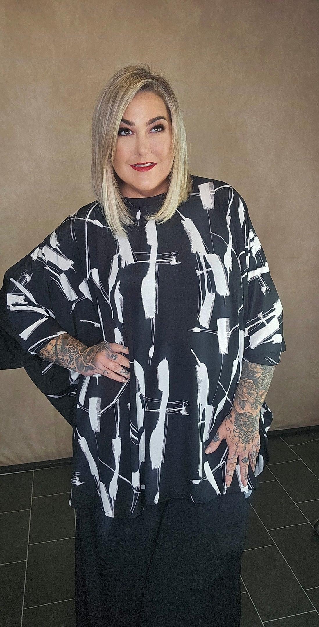 Langes Tunka Shirt "Alessia"
