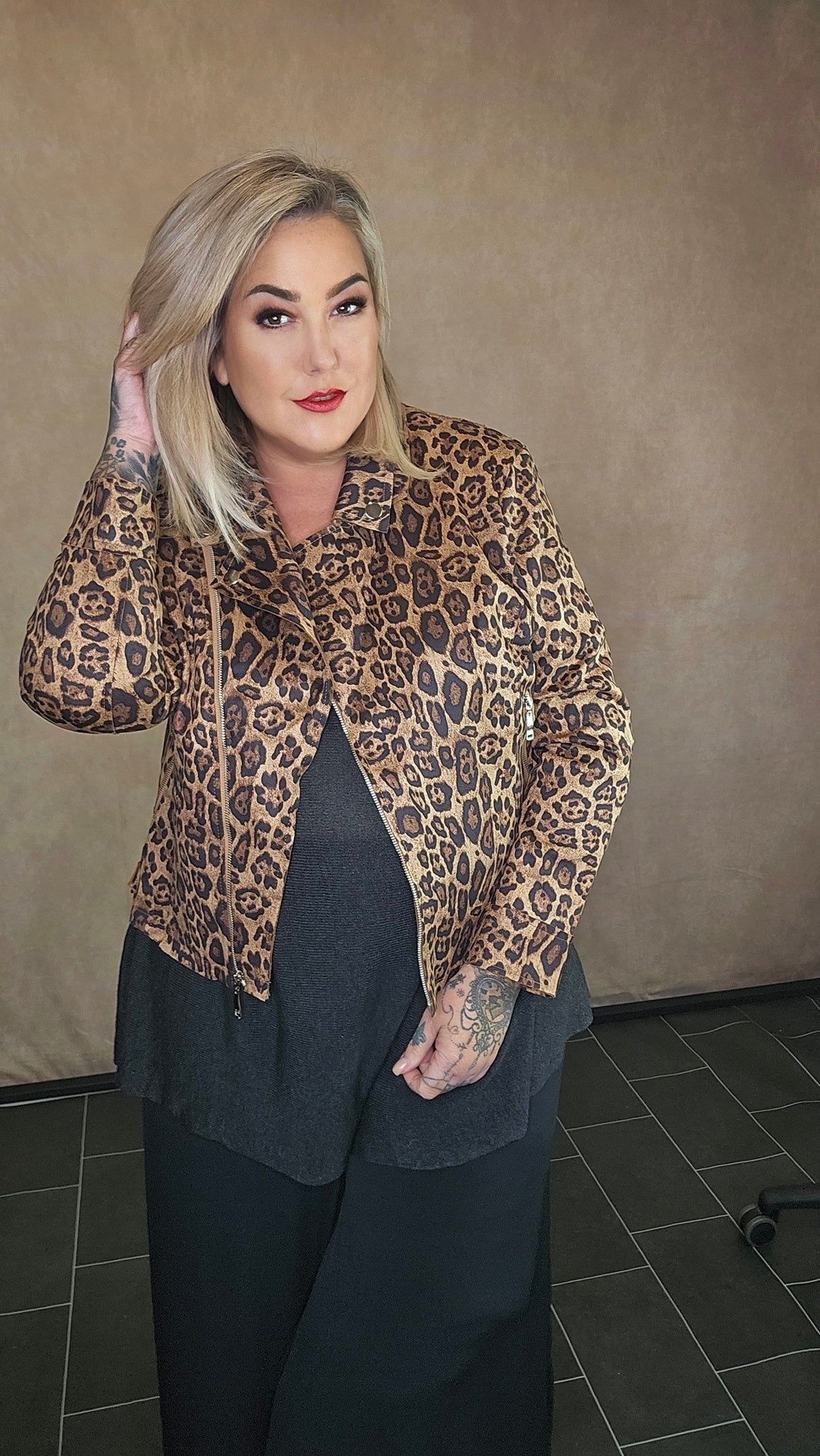 Jacke "Sanja" Wildlederoptik