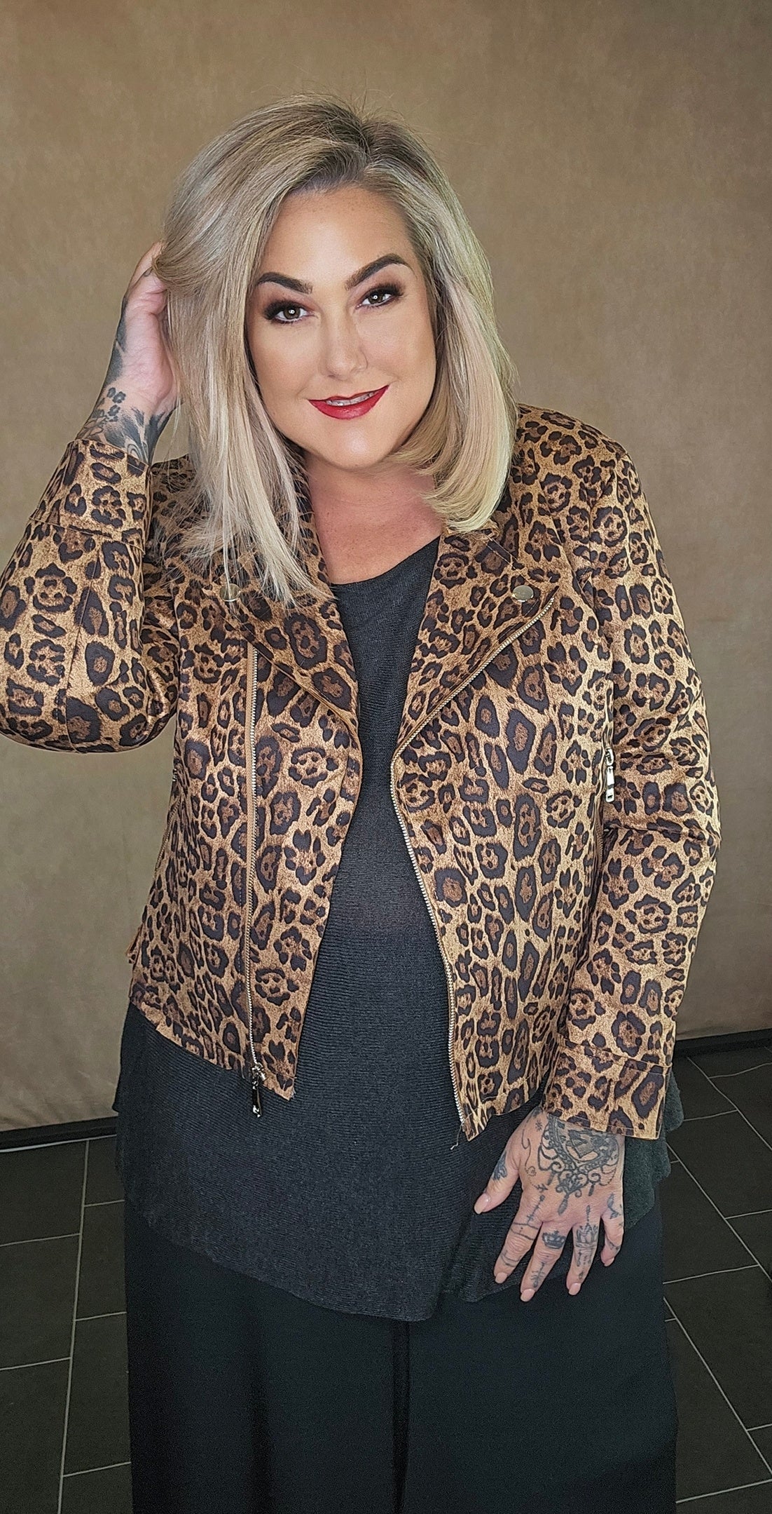 Jacke "Sanja" Wildlederoptik