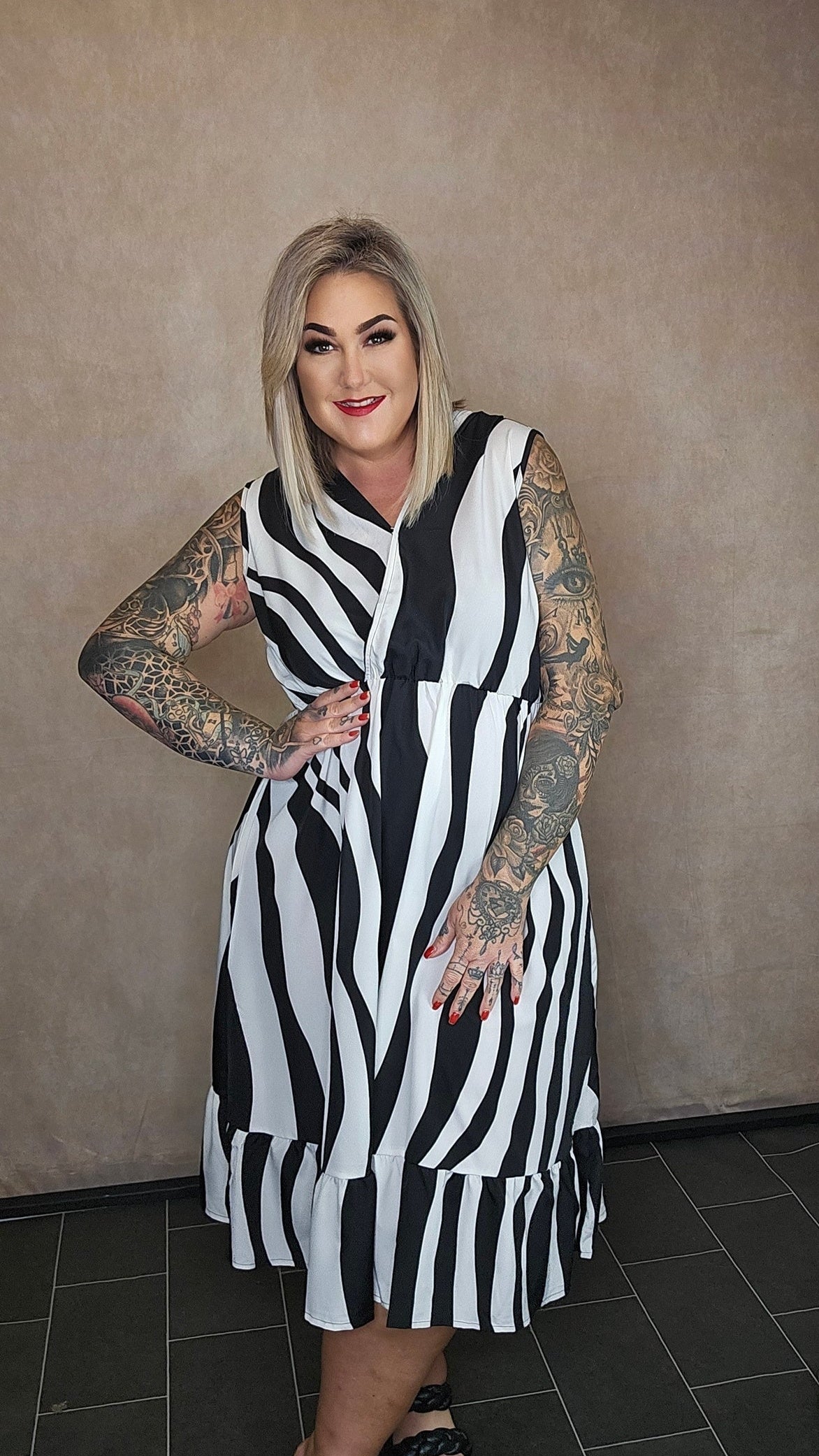 Kleid "Waves & Stripes"