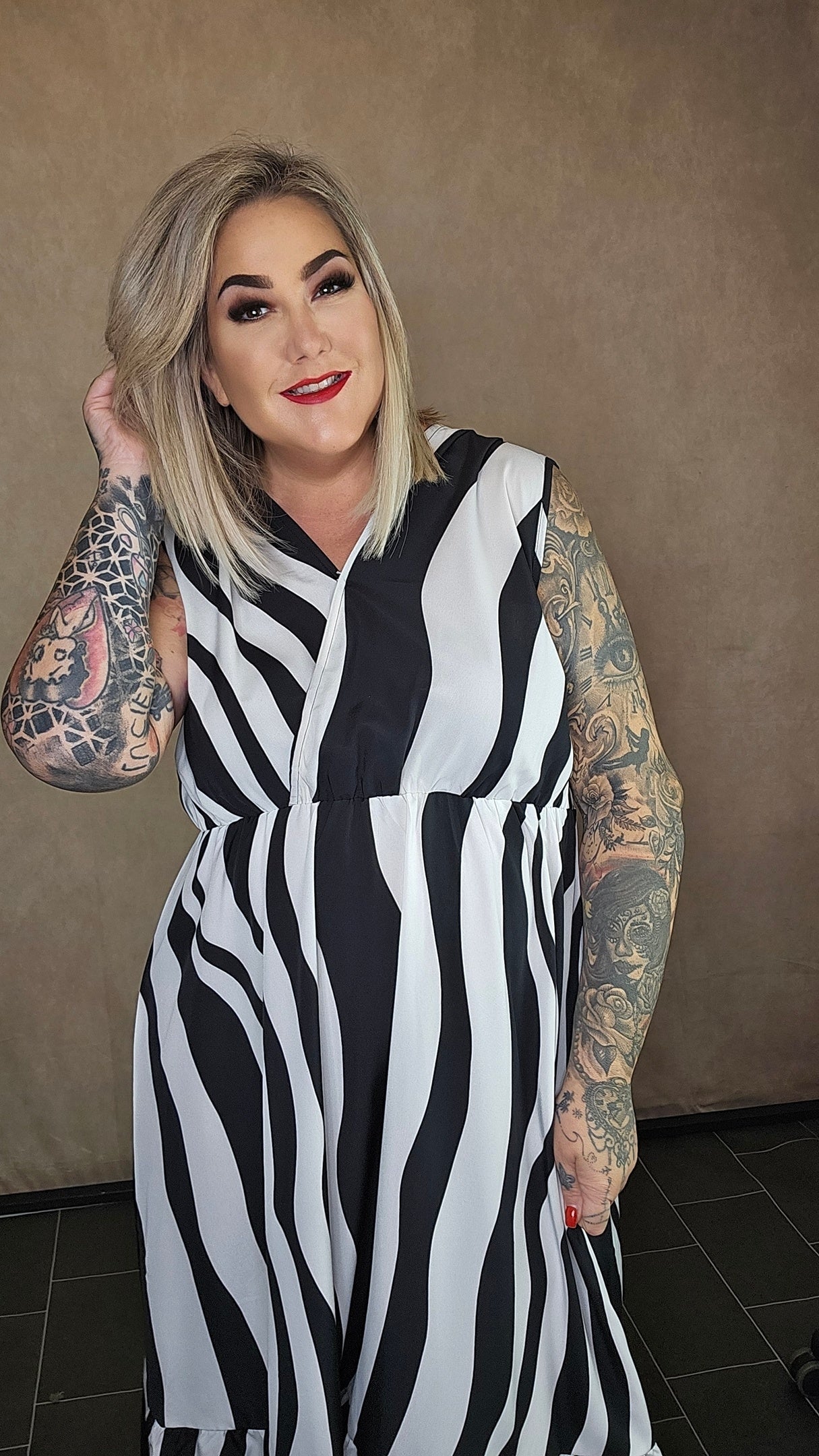 Kleid "Waves & Stripes"