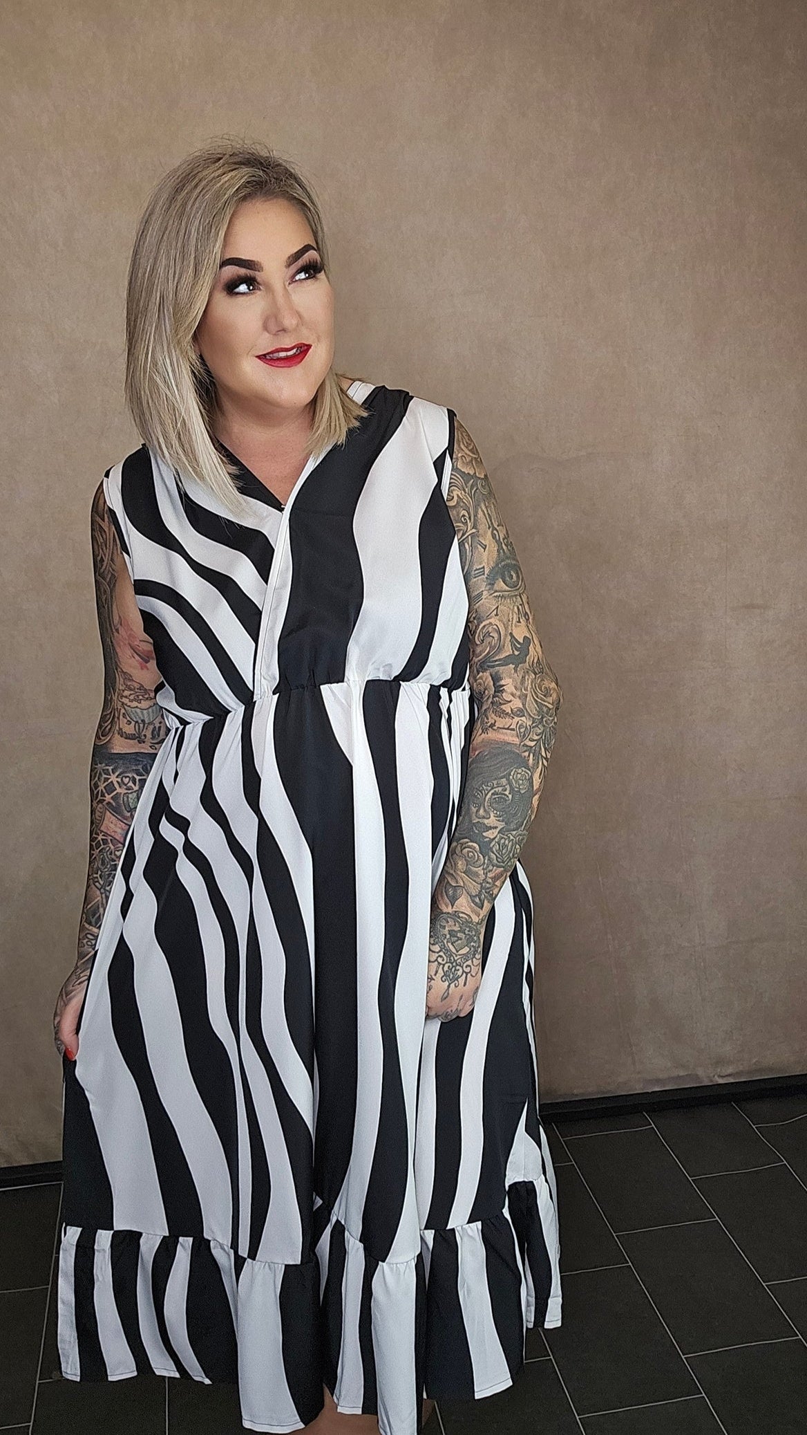 Kleid "Waves & Stripes"