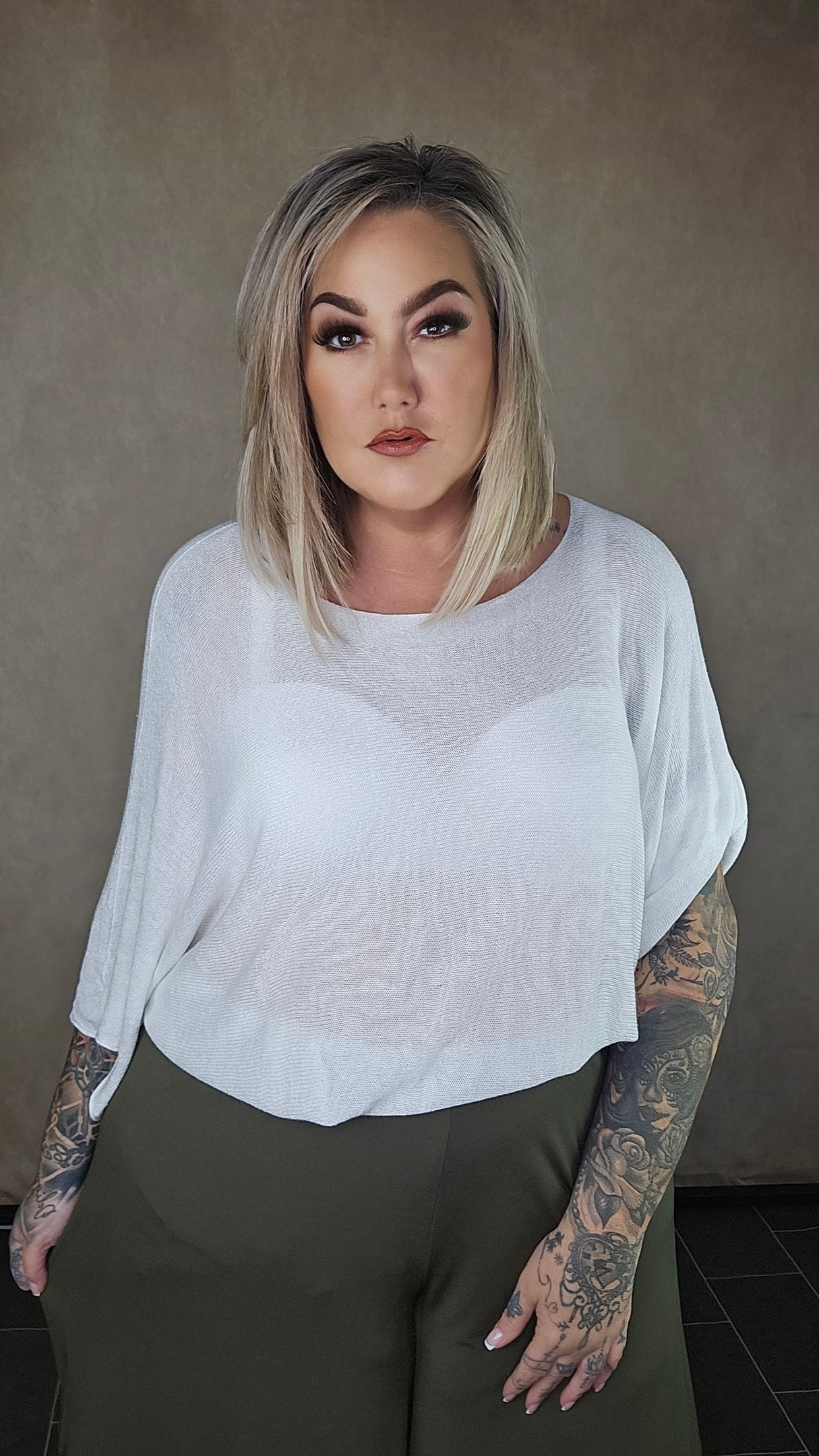 Oversize Shirt "Valeria" weiss