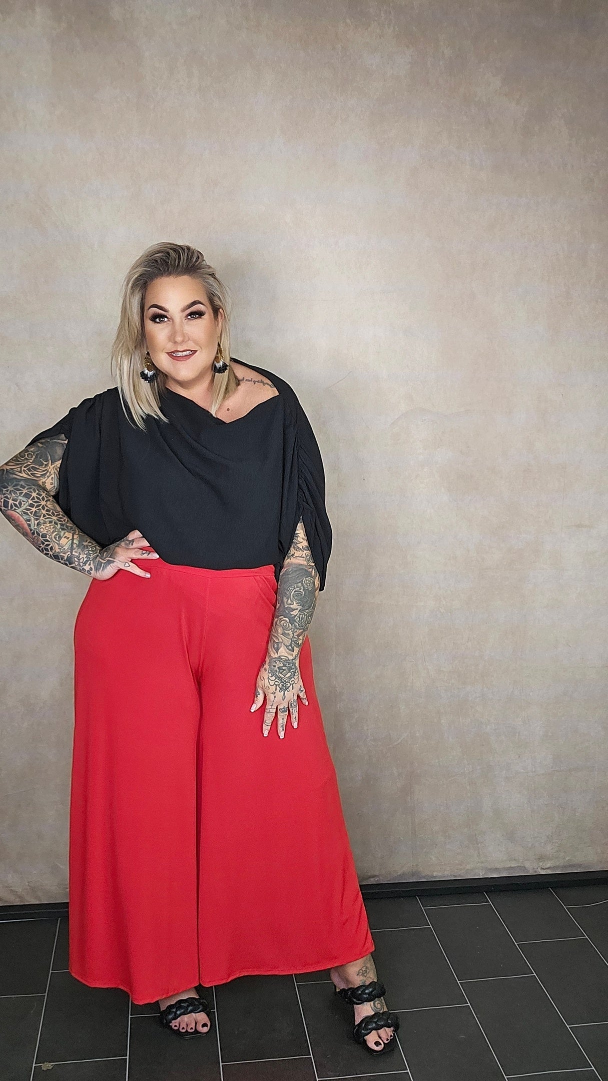 super wide leg Hose "Cara"