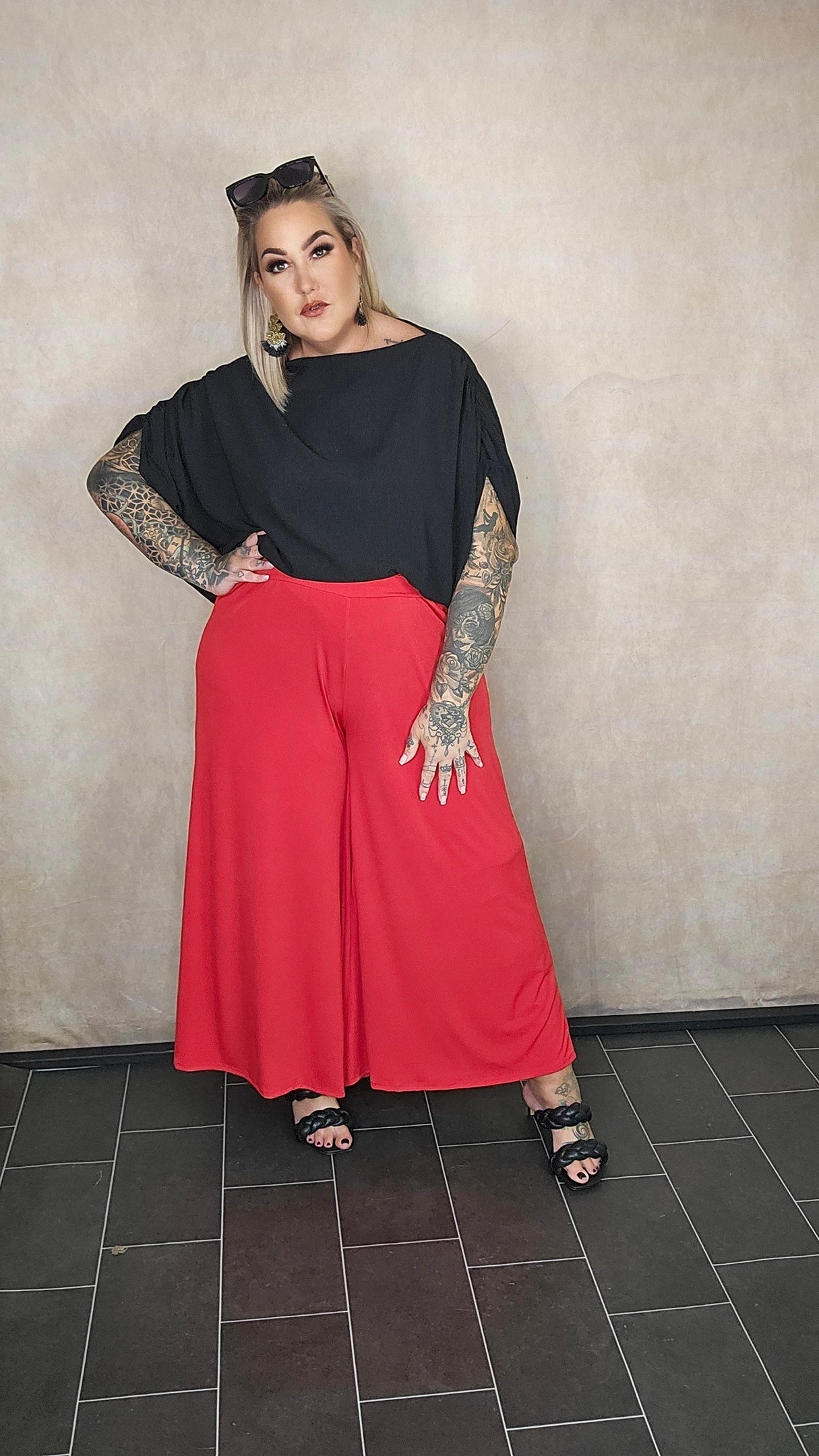 super wide leg Hose "Cara"