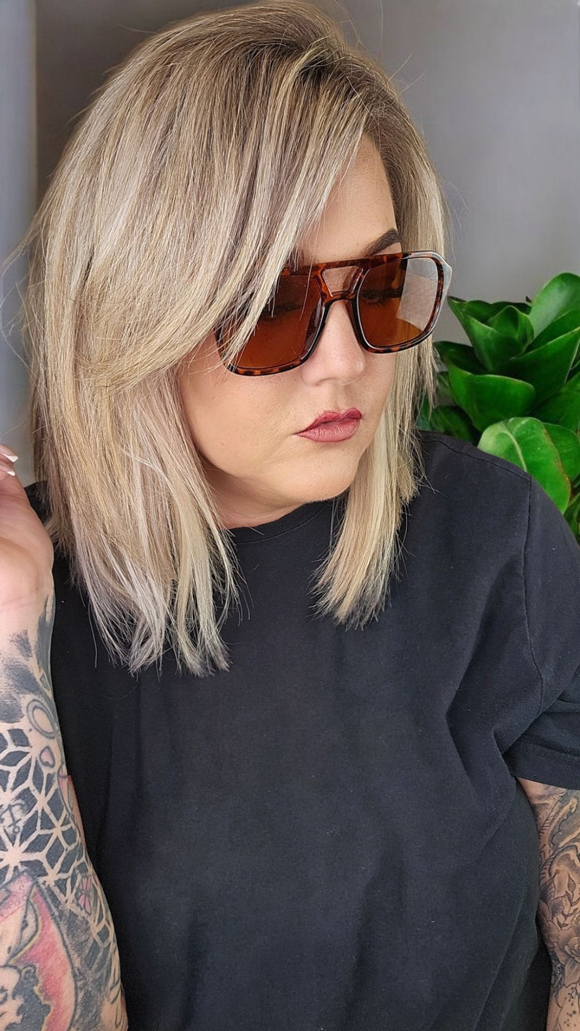 Sonnenbrille "Vinyl" in Leooptik