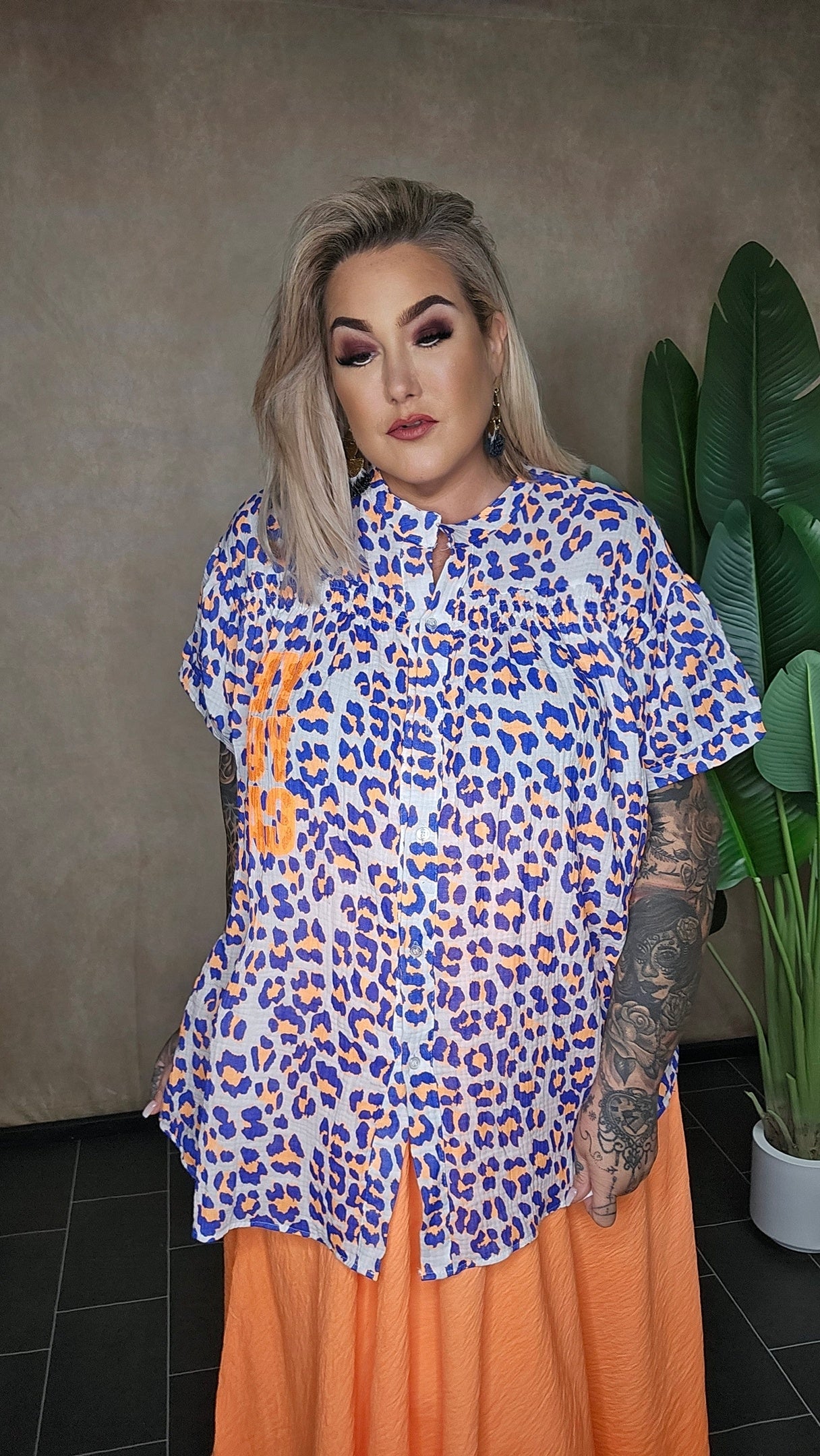 Musselin Bluse "Leona" 💙